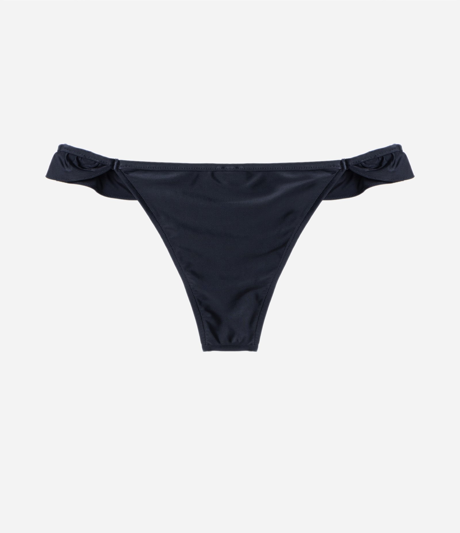 Biquíni Calcinha String com Babado Lateral Preto 6