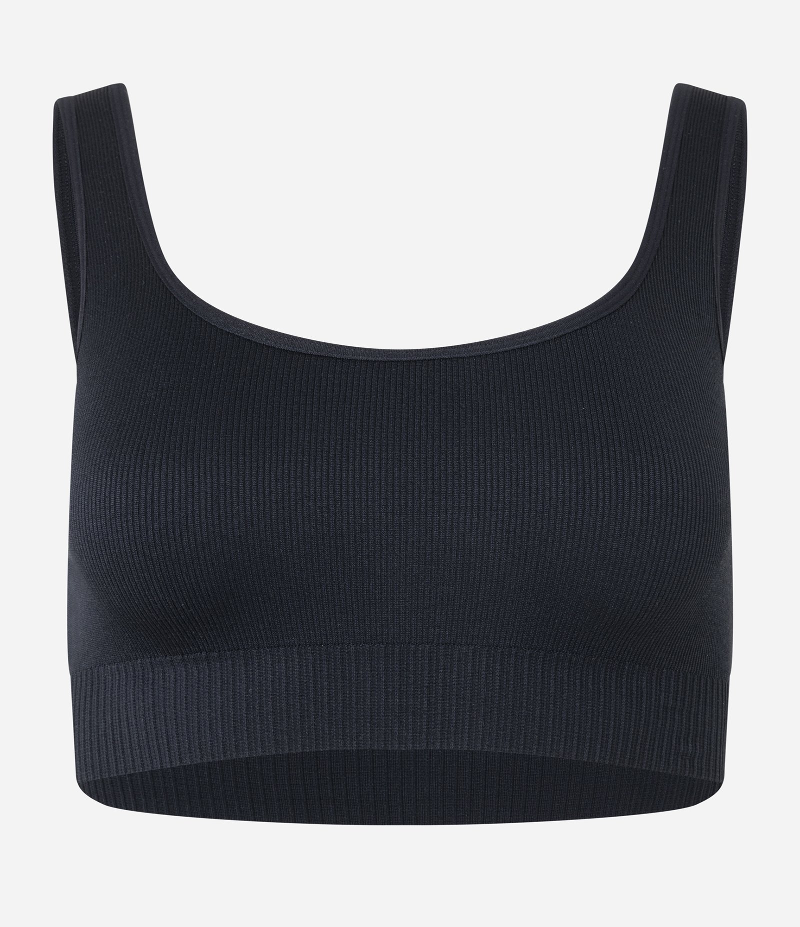 Top Esportivo sem Bojo Seamless com Texturas Preto 5