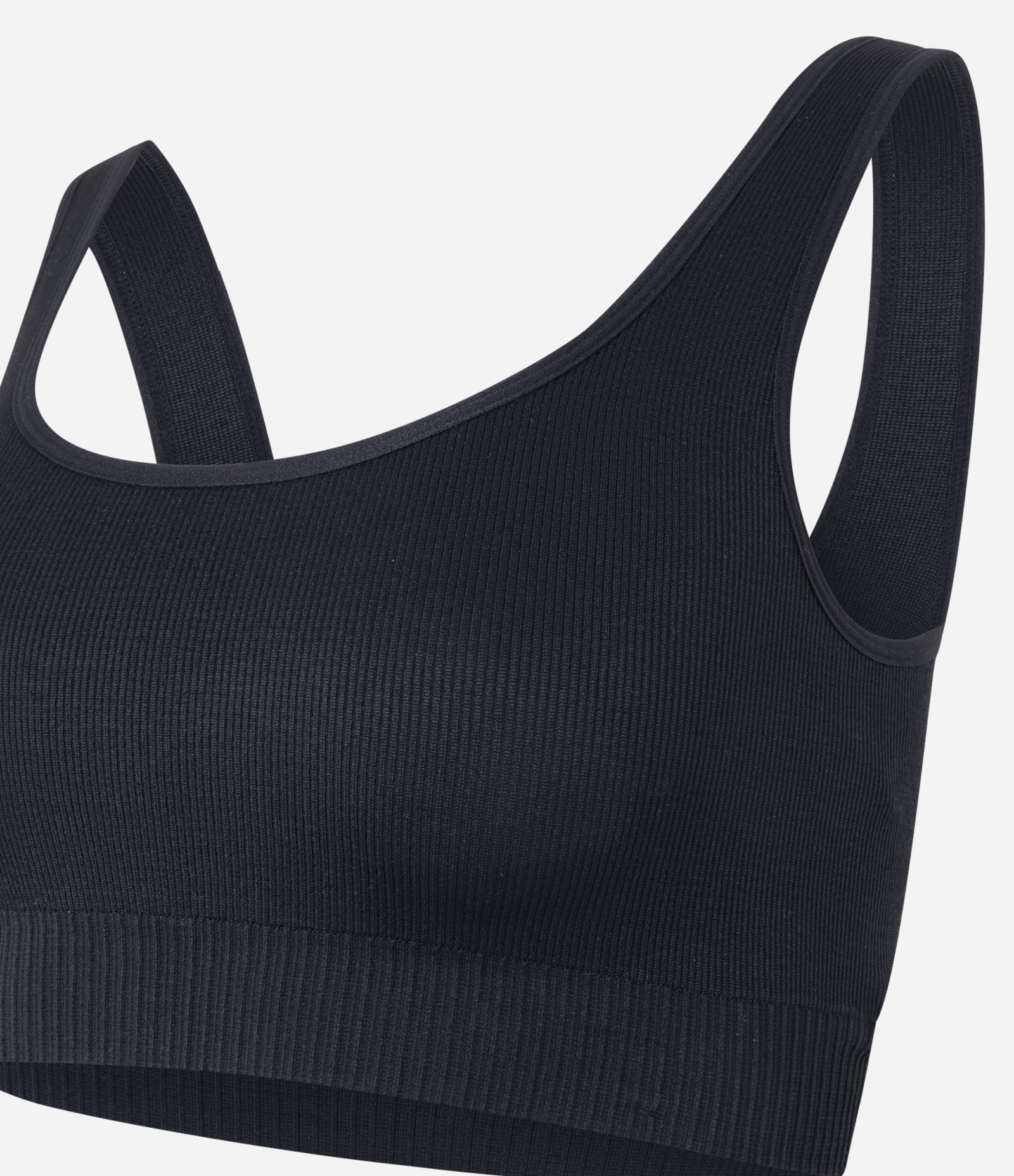 Top Esportivo sem Bojo Seamless com Texturas Preto 6