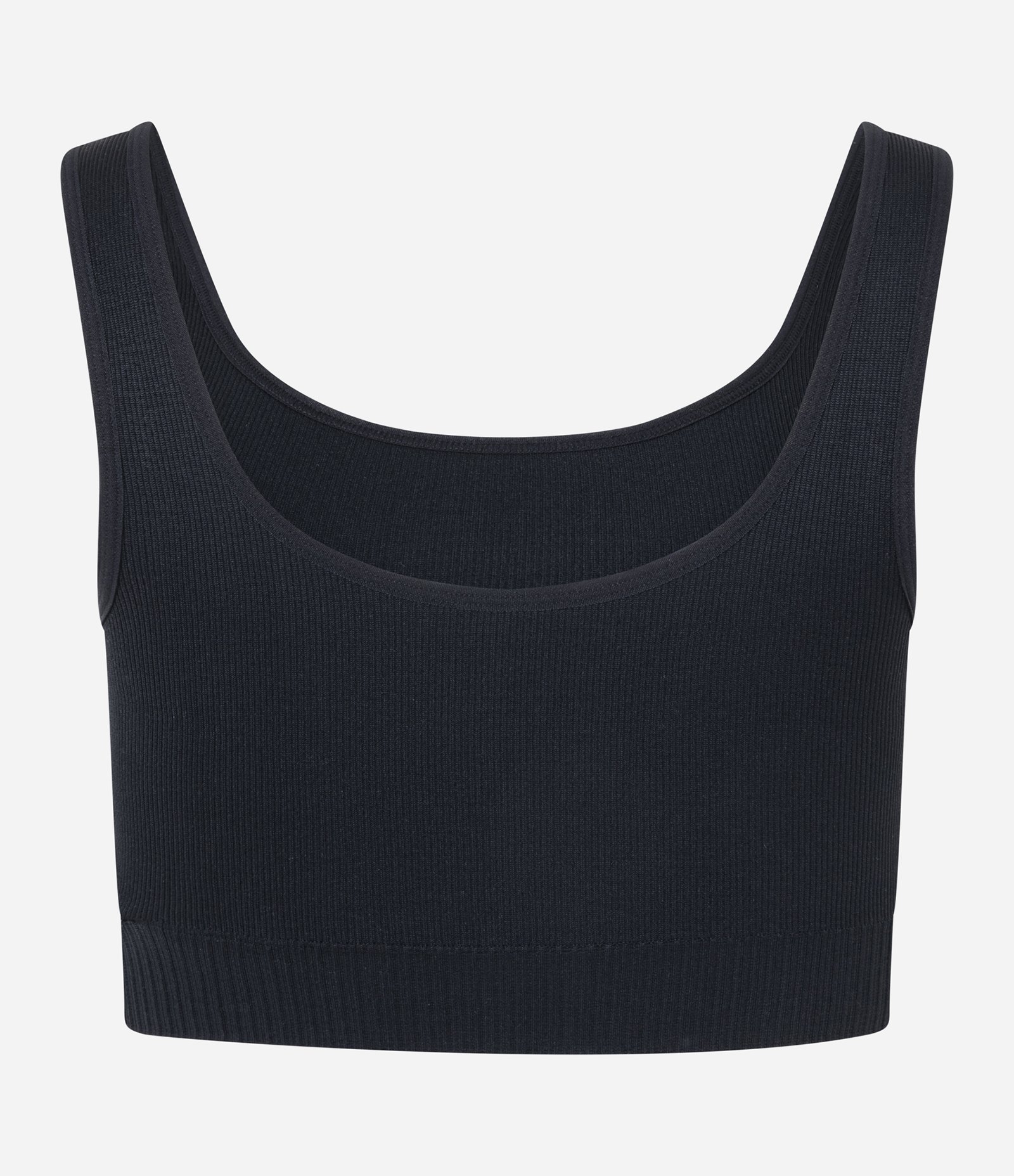 Top Esportivo sem Bojo Seamless com Texturas Preto 7