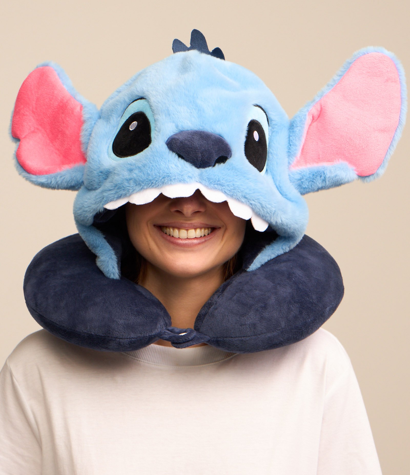 Travesseiro Infantil de Viagem com Carinha do Stitch Azul 5