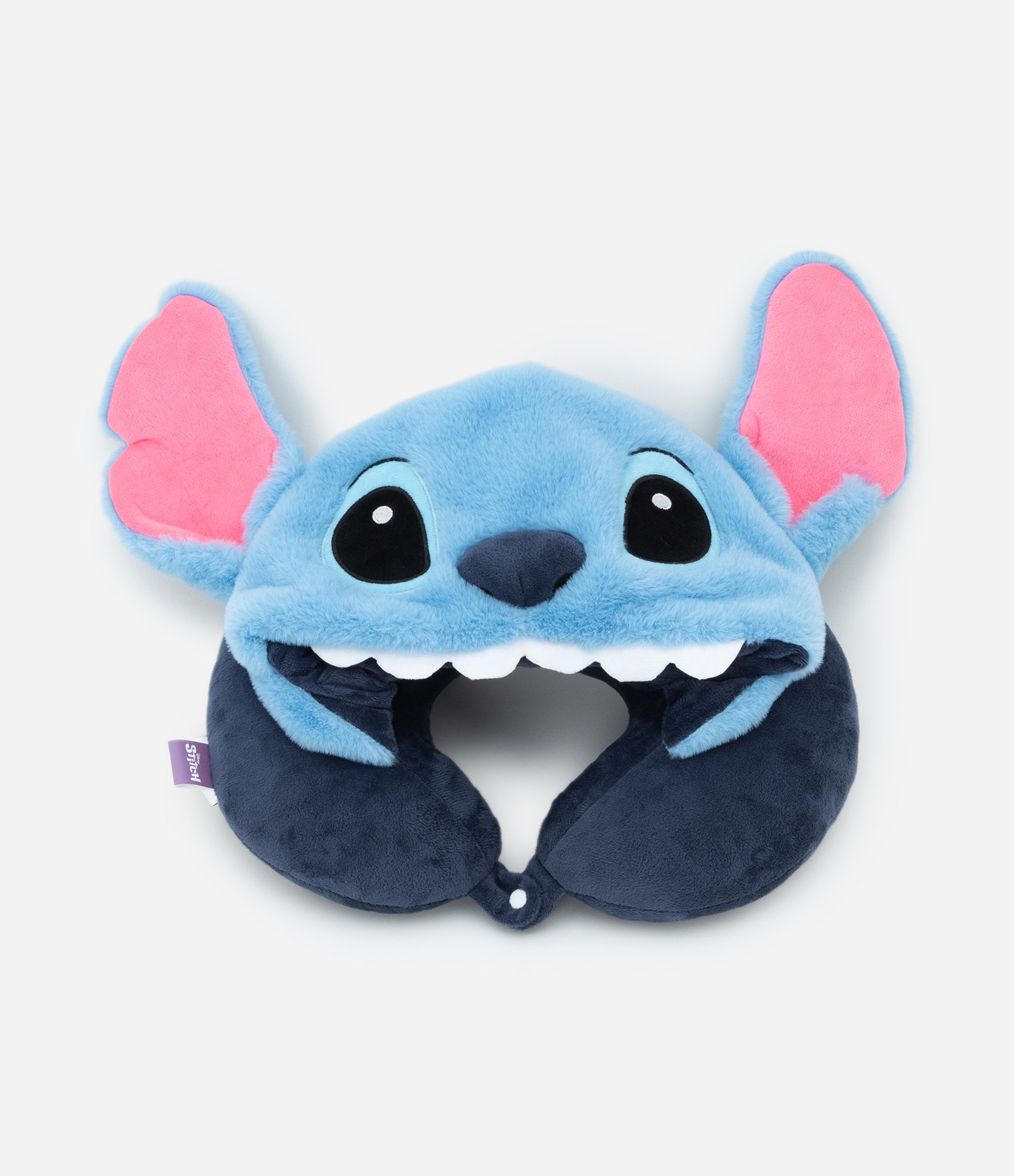 Travesseiro Infantil de Viagem com Carinha do Stitch Azul 1