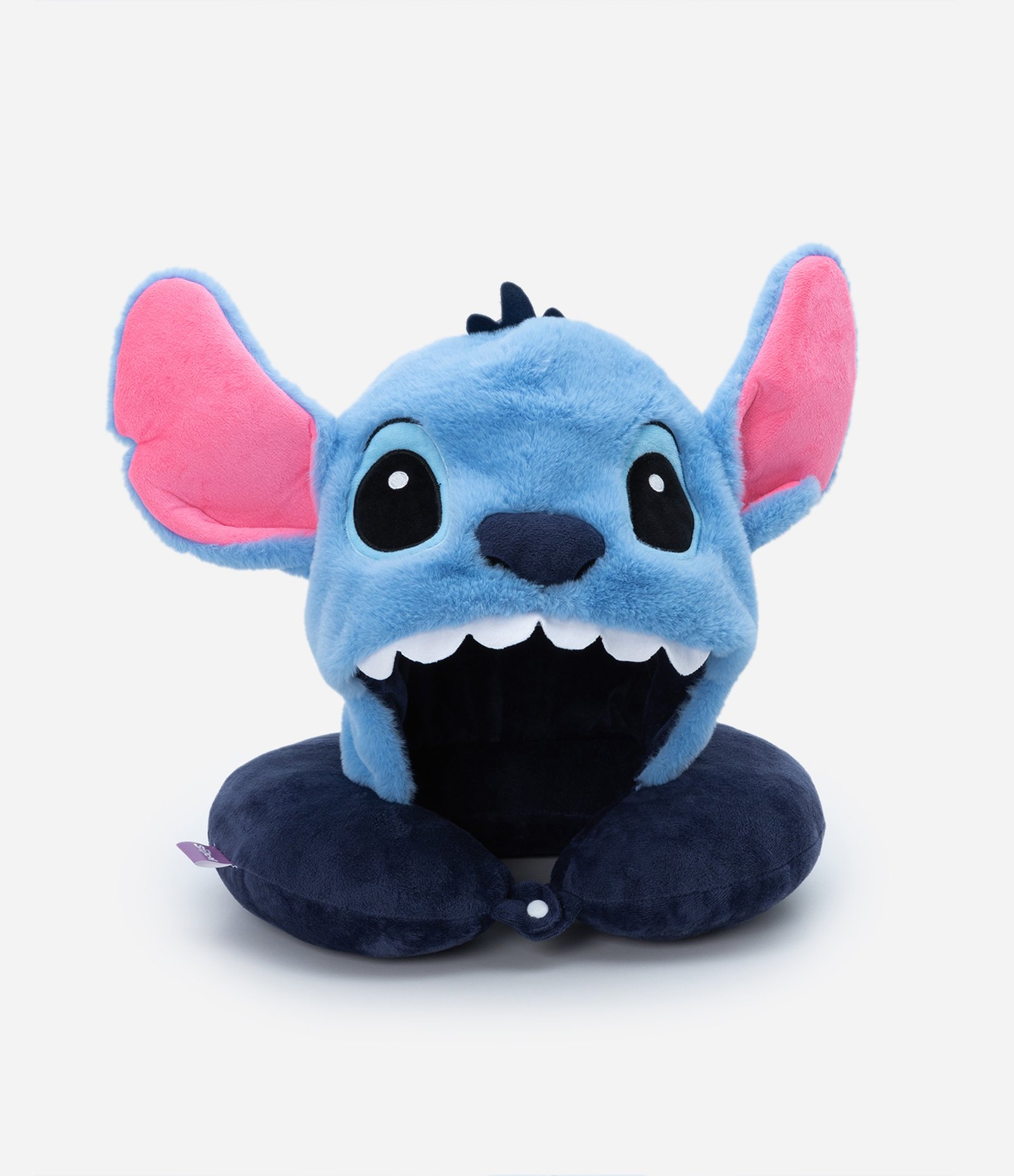 Travesseiro Infantil de Viagem com Carinha do Stitch Azul 2