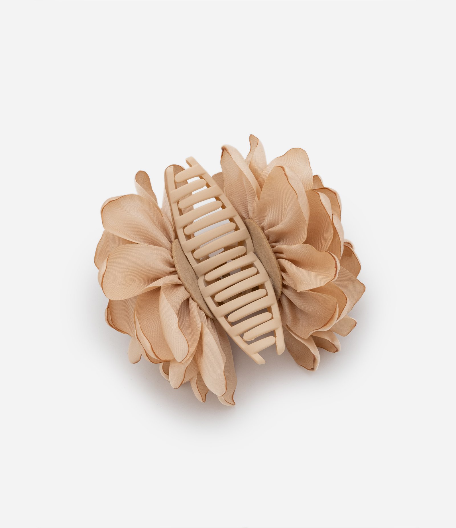 Piranha de Cabelo Média com Formato de Flor Bege 1