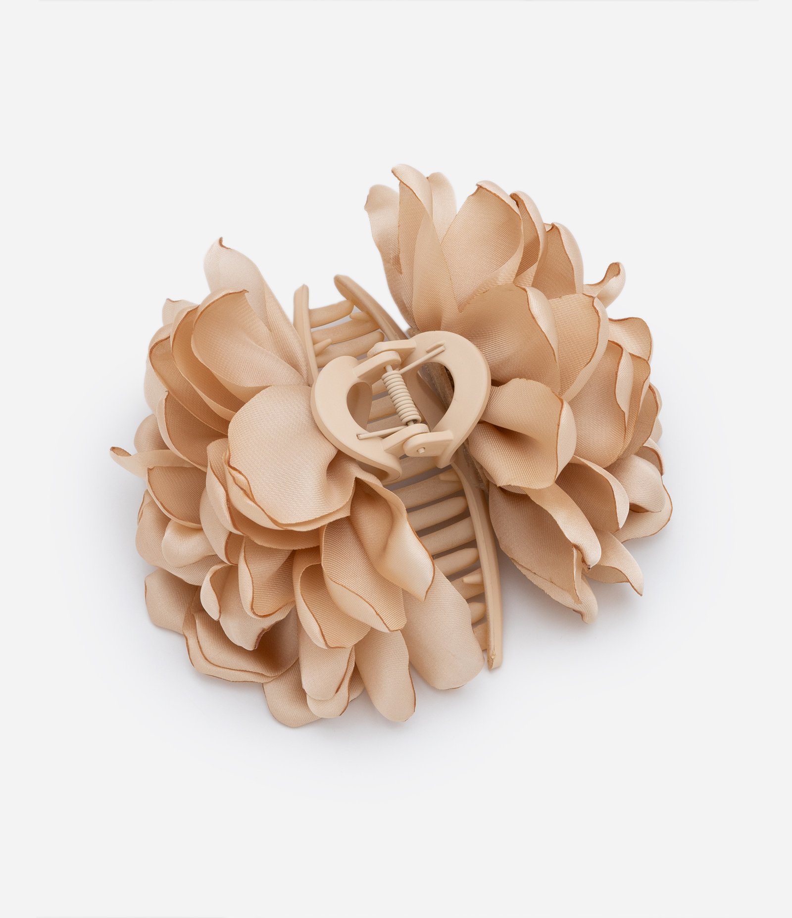 Piranha de Cabelo Média com Formato de Flor Bege 2