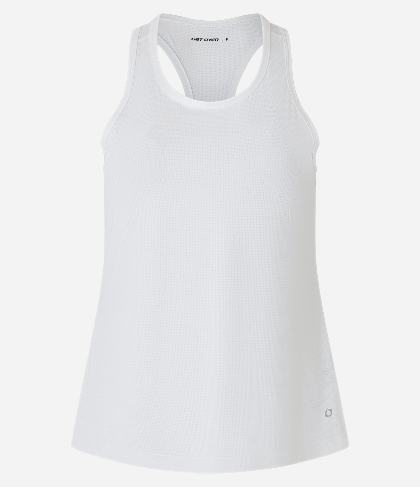 Regata Nadador Esportiva em Microfibra com Furinhos Branco 6