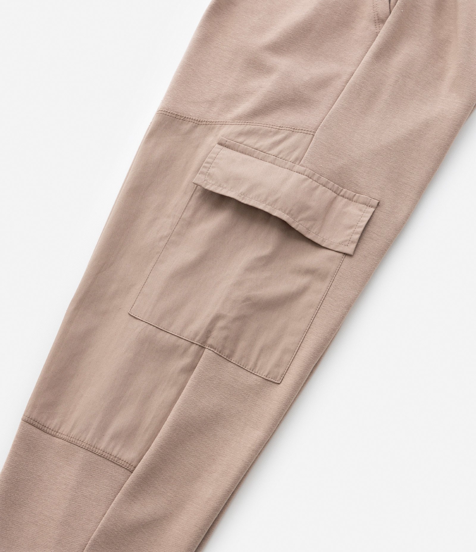 Calça Infantil com Recortes e Bolsos Cargo - Tam 5 a 14 Anos Bege 6