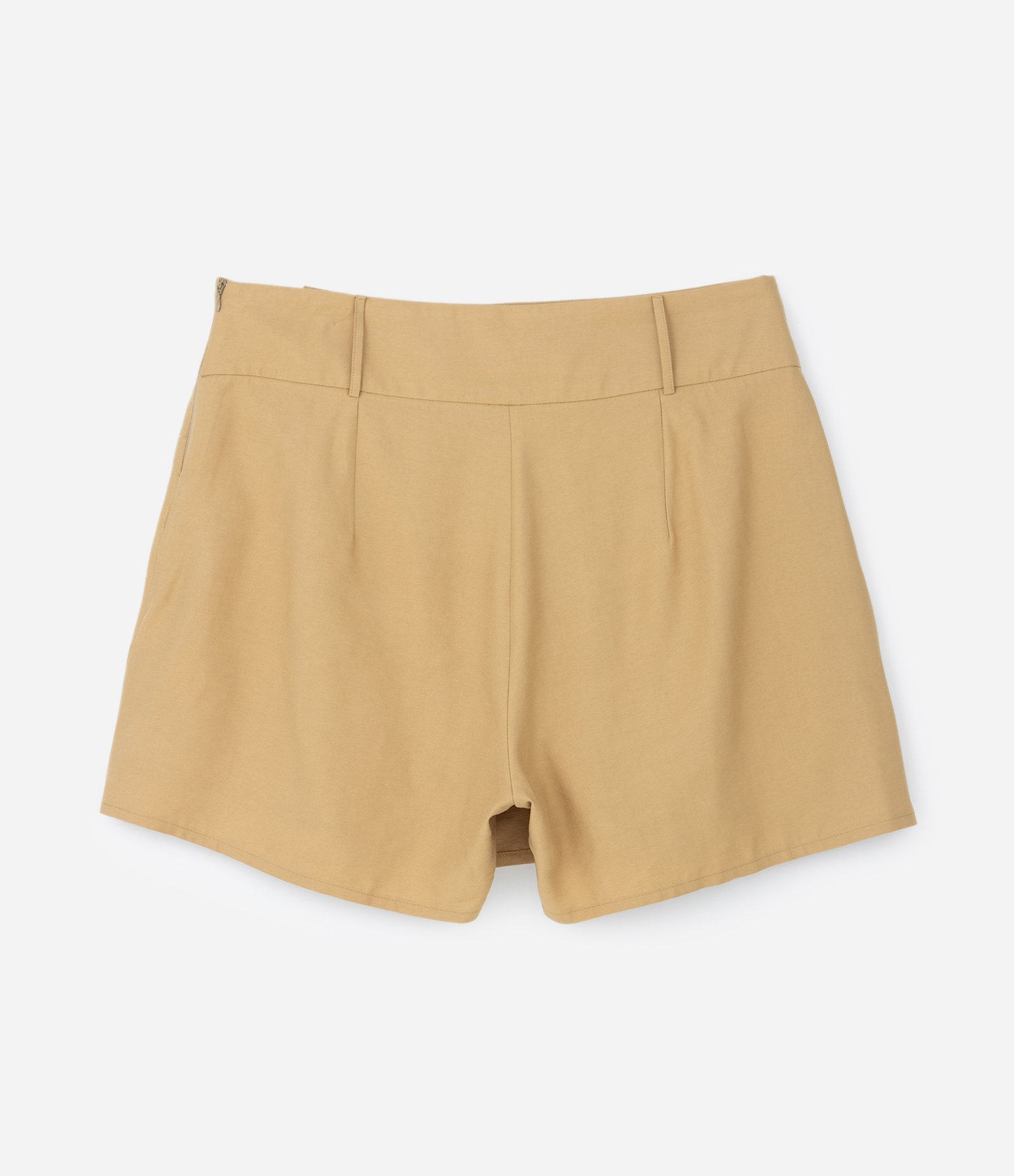 Short Saia Alfaiataria em Viscose Curve & Plus Size Bege 6