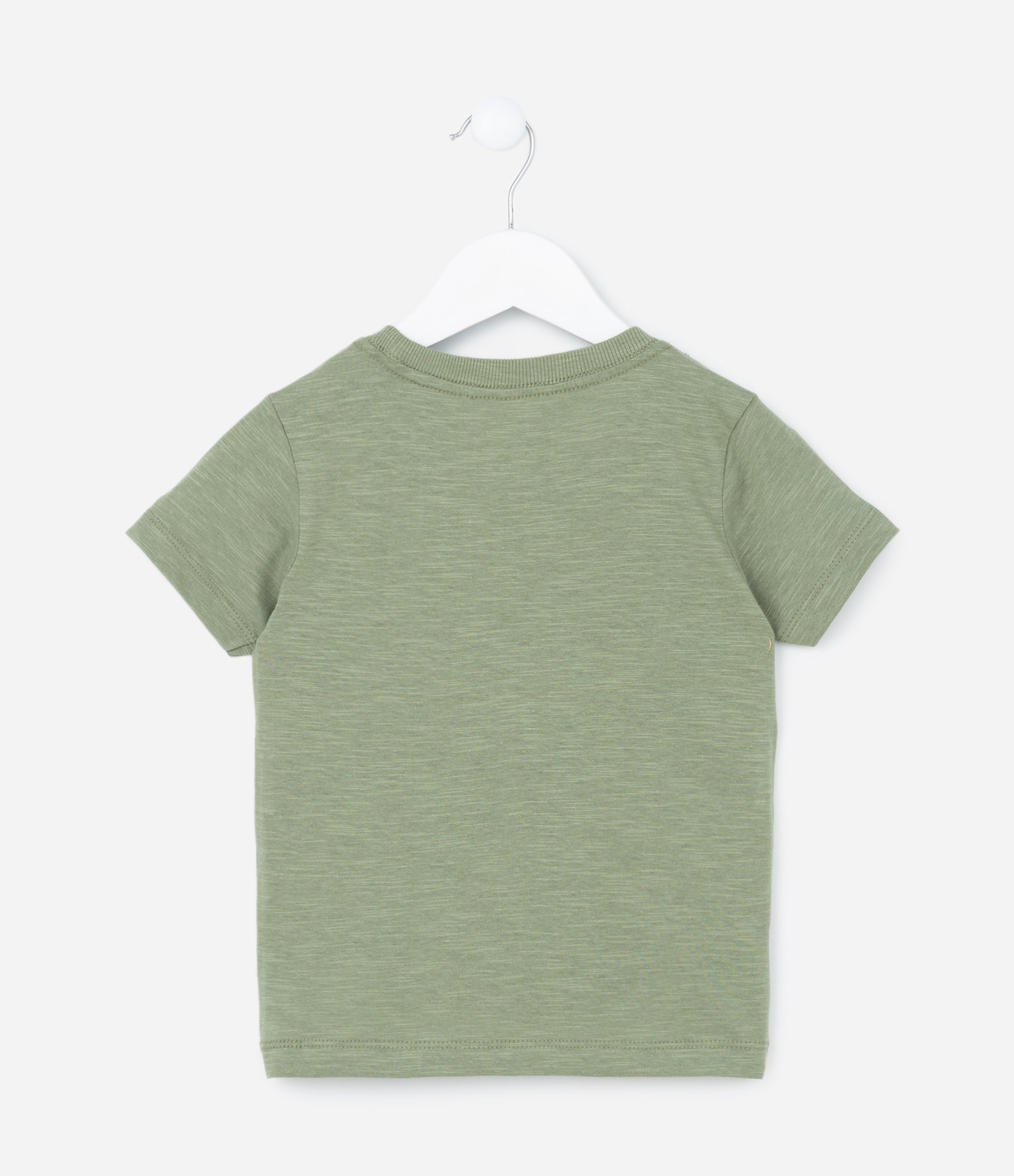 Camiseta Infantil com Listras no Peito - Tam 1 a 5 Anos Verde 2