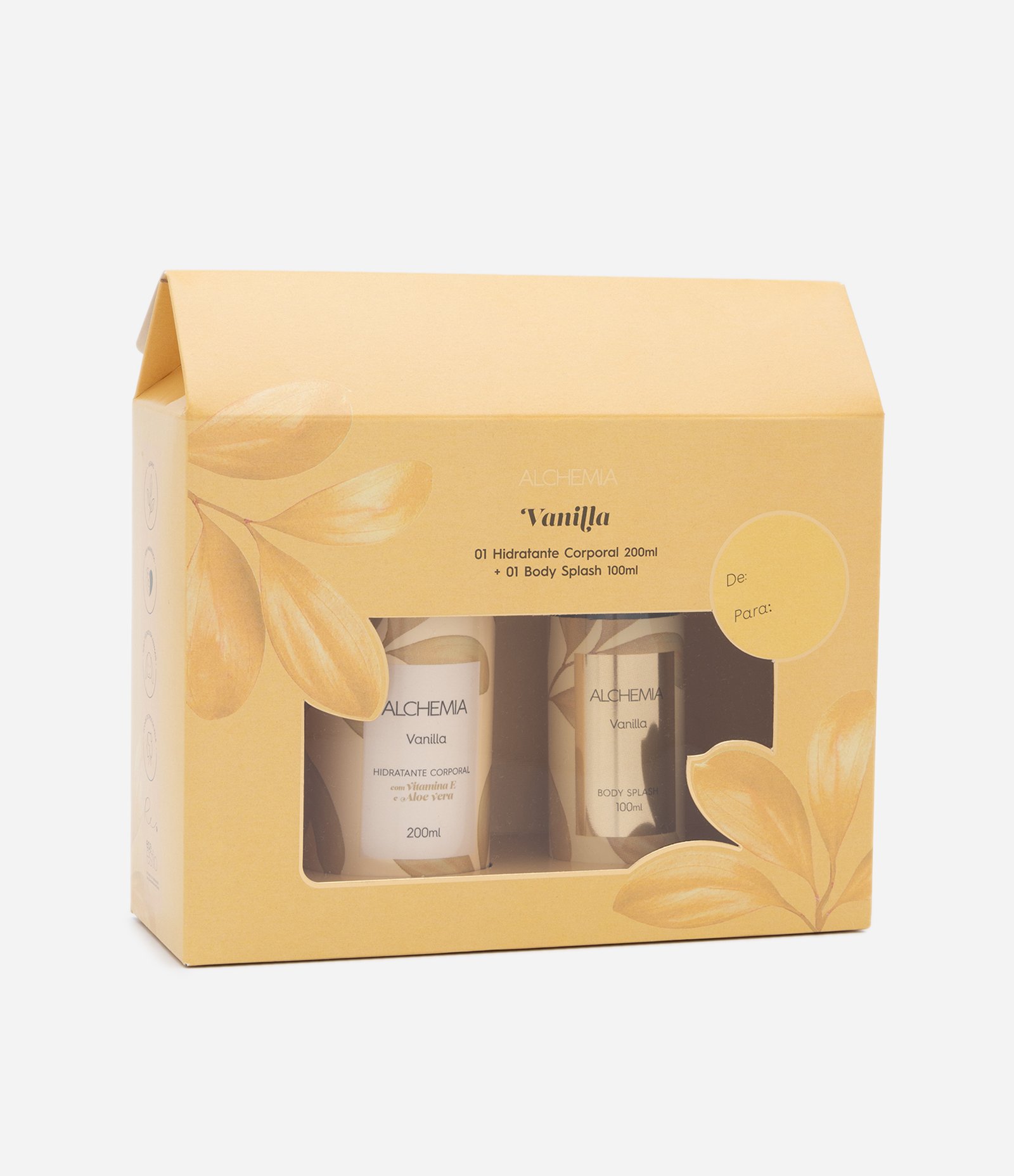 Kit Corporal Vanilla com Hidratante Corporal 200ml + Body Splash 100ml Alchemia KIT 2