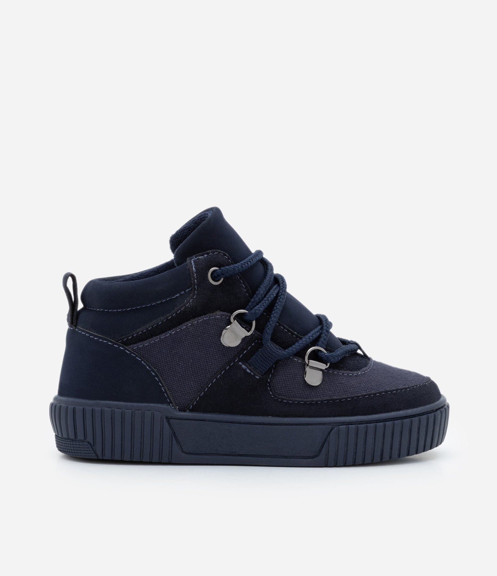 Tênis Botinha Infantil com Cadarço Diferenciada - Tam 20 ao 27 Azul Marinho 2