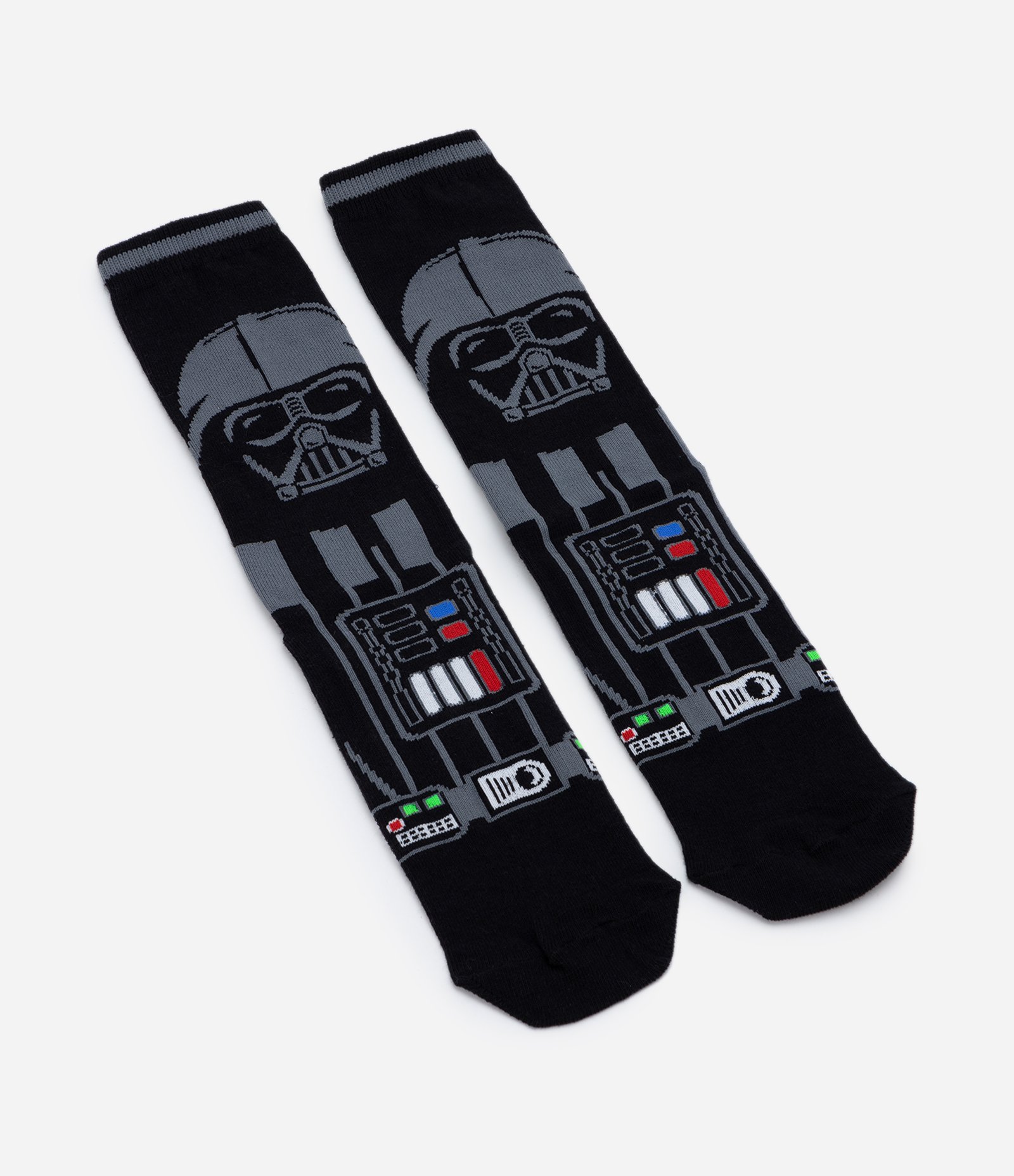 Meia Cano Longo em Algodão Estampa Darth Vader Preto 4