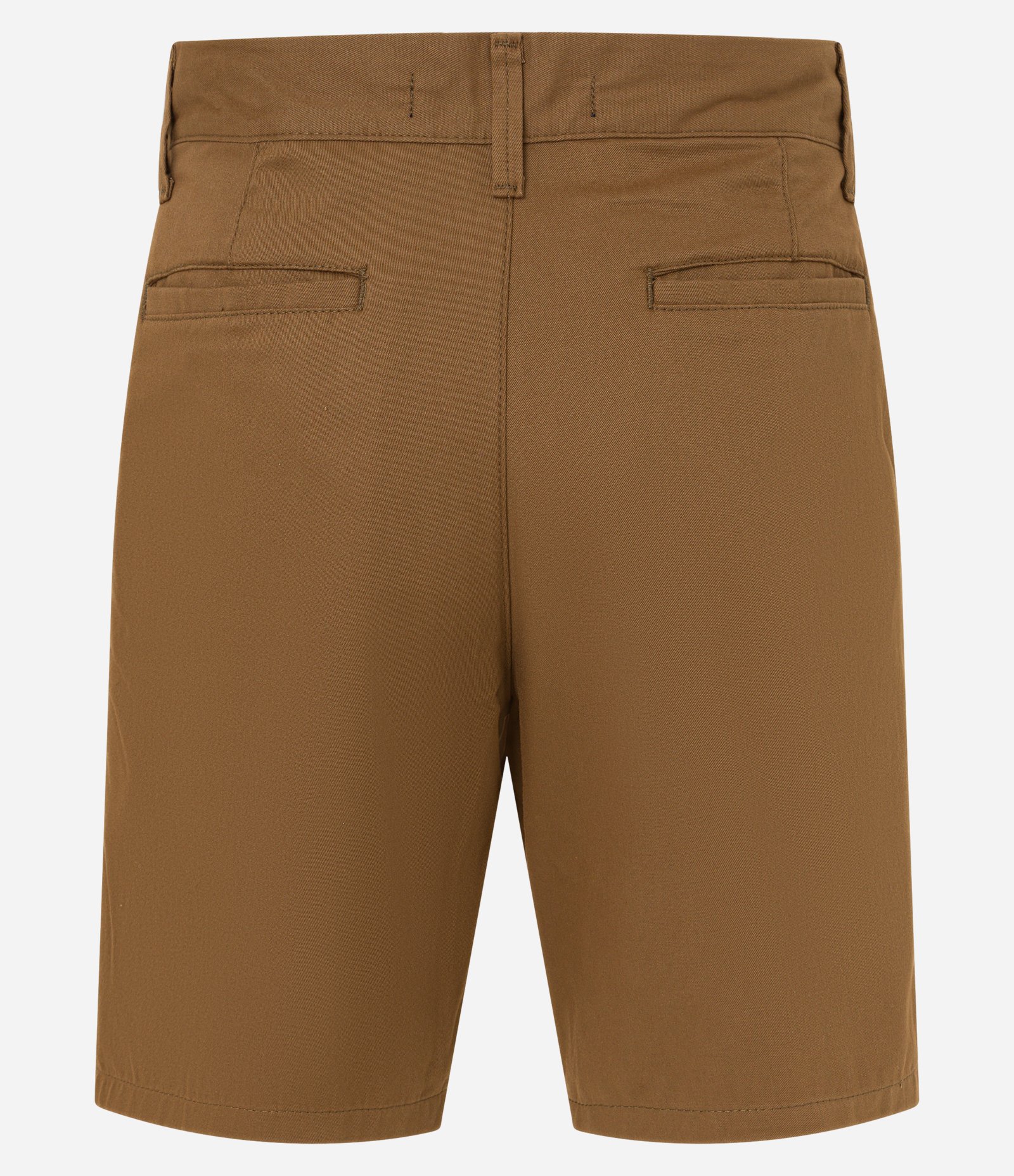 Bermuda Básica em Sarja com Passantes e Bolsos Marrom Caramelo 6