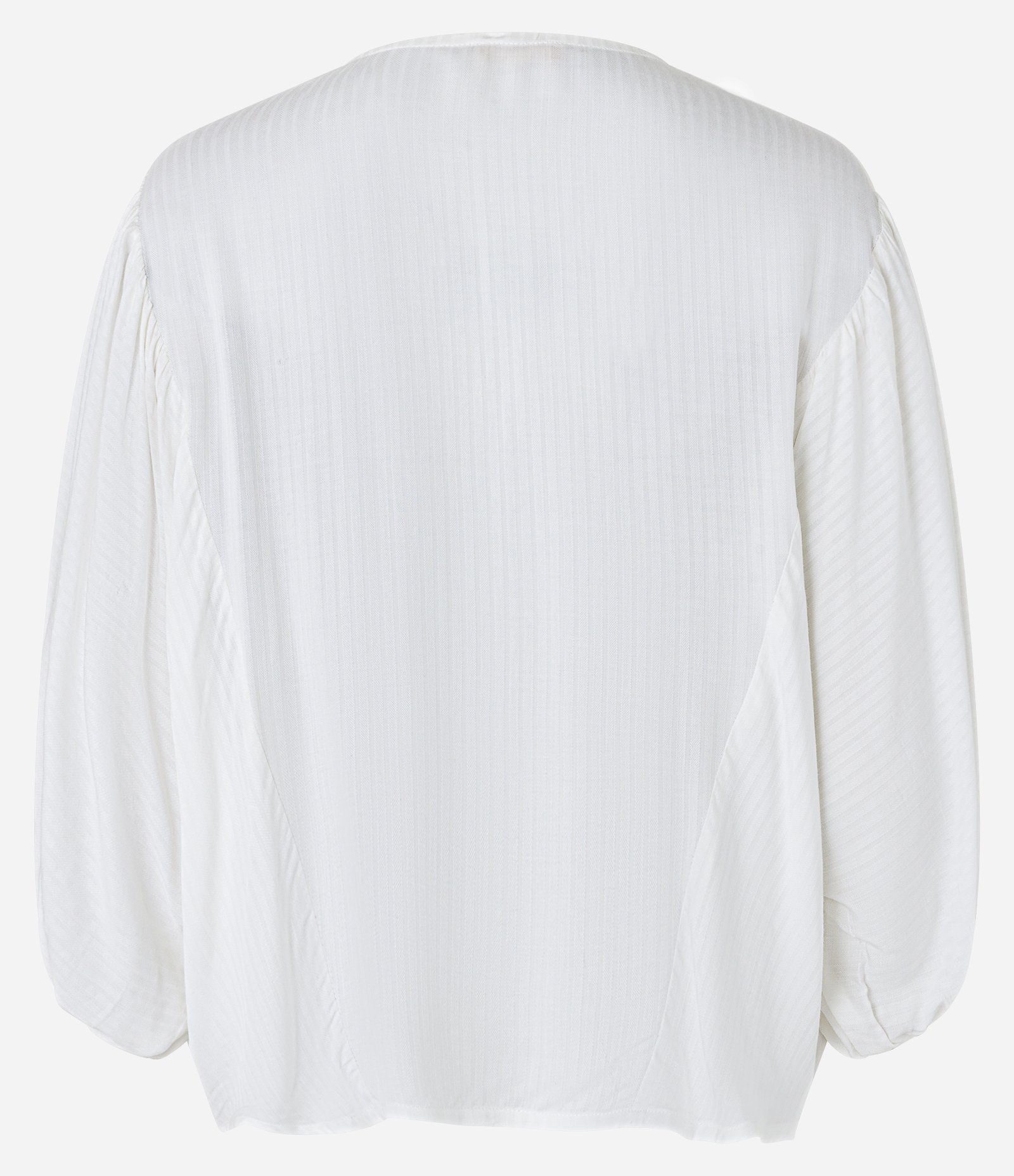 Blusa em Viscose com Abotoamento Frontal e Texturas Branco Neve 9