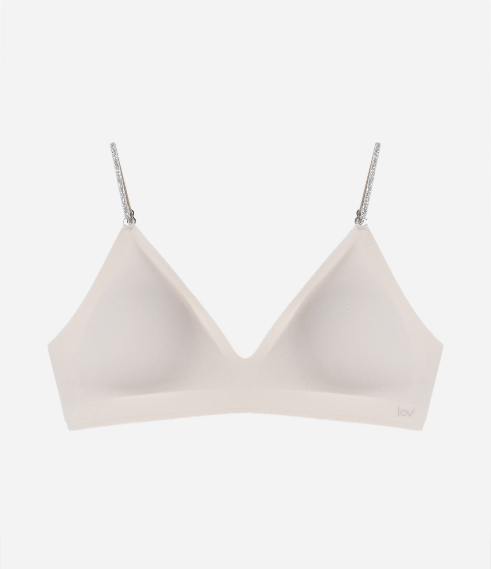 Sutiã Top com Bojo Removivel e Alças Contrastante Off White 5