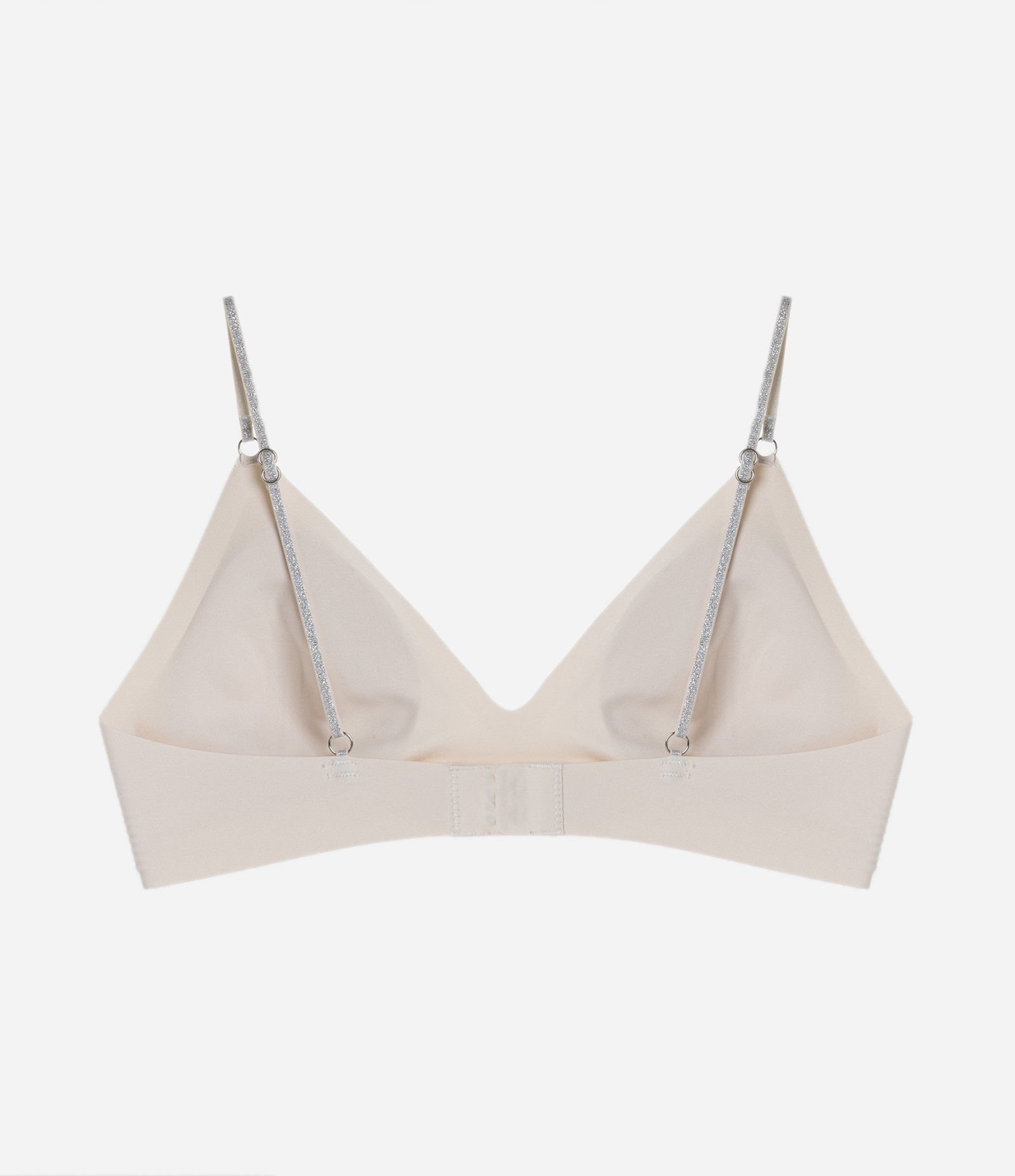 Sutiã Top com Bojo Removivel e Alças Contrastante Off White 6