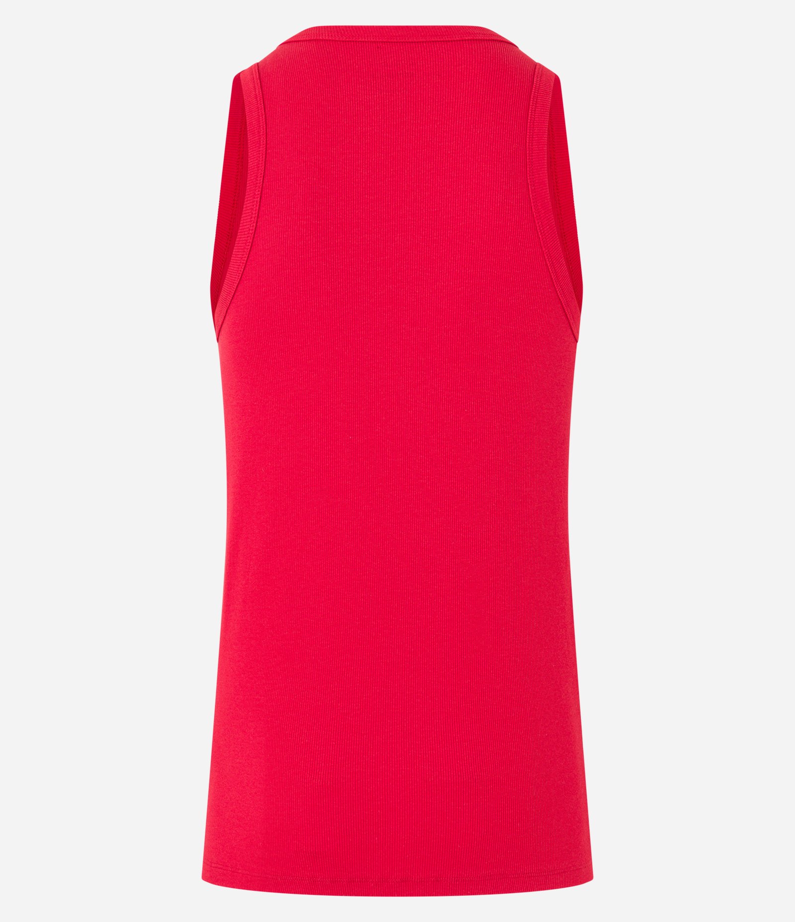 Regata Regular Básica em Ribana de Algodão Vermelho 9