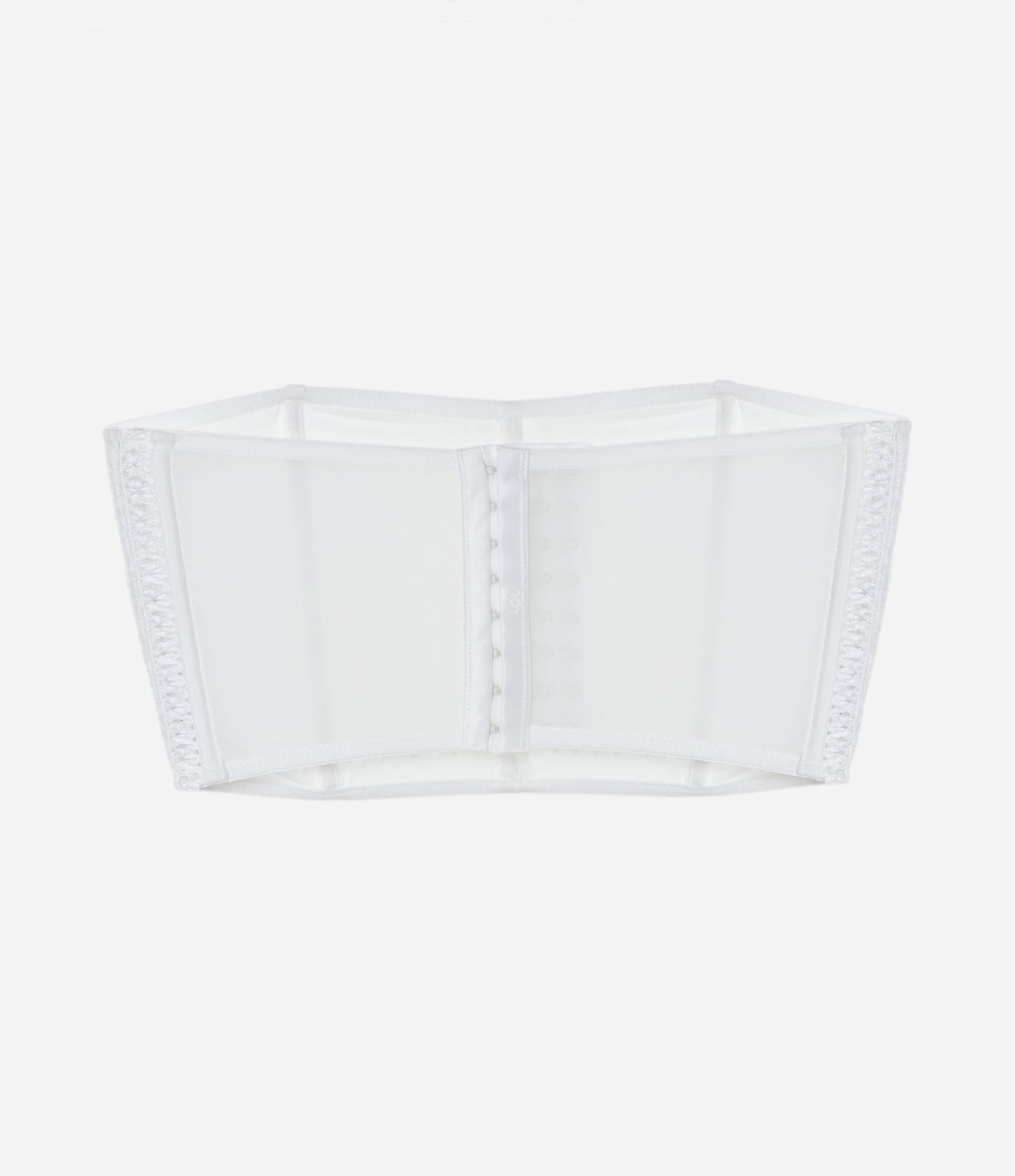 Sutiã Corset Sem Bojo em Laise Branco Neve 7