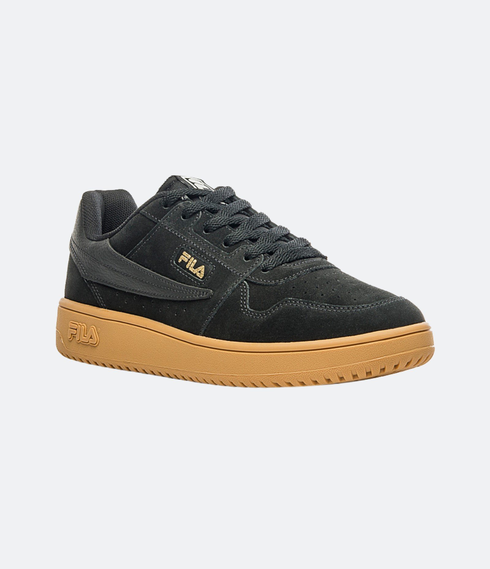 Tênis Clássico em Material Sintético com Recortes Fila Preto 2