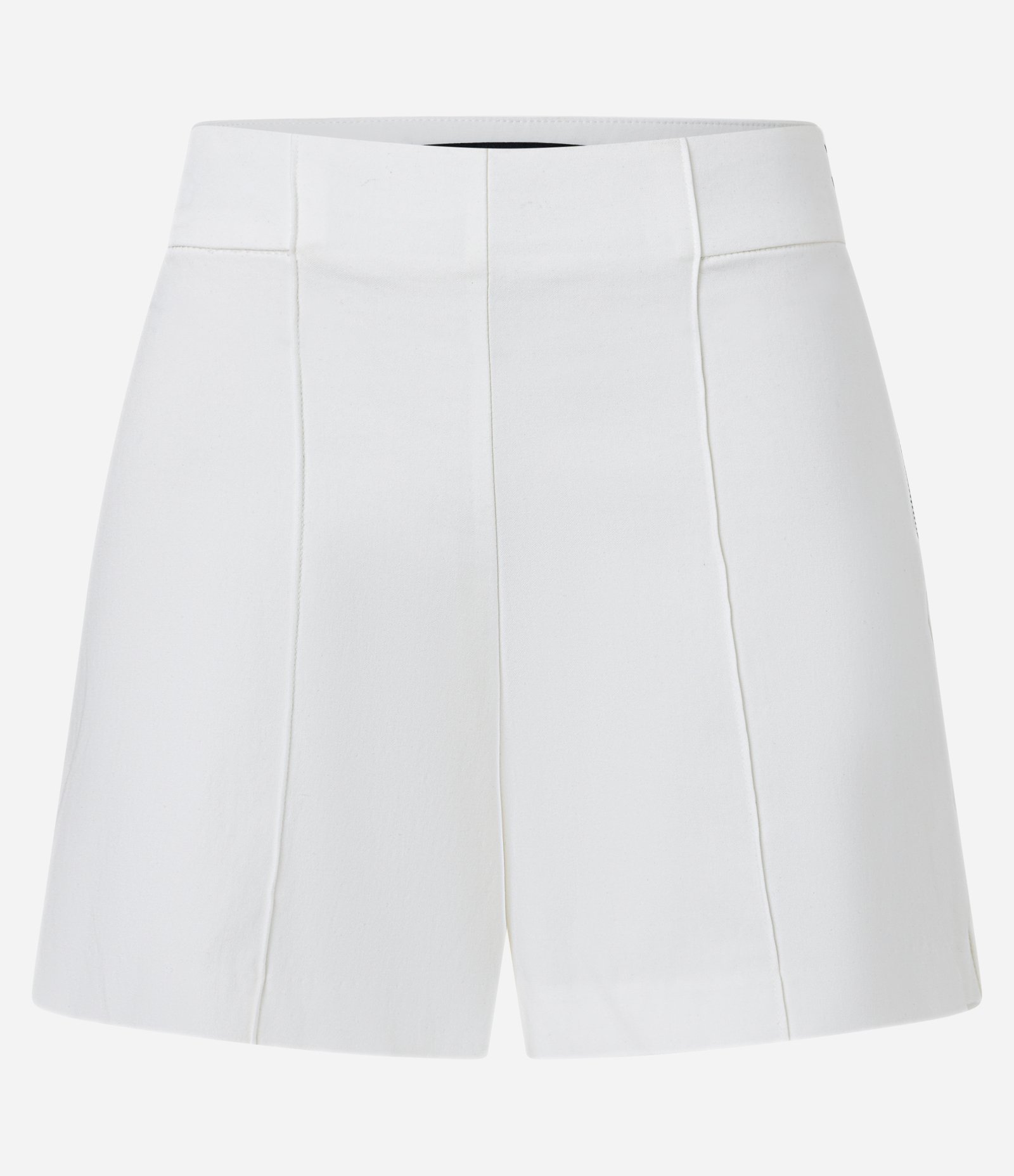 Short Curto em Bengaline com Cintura Alta e Frisos Frontais 5