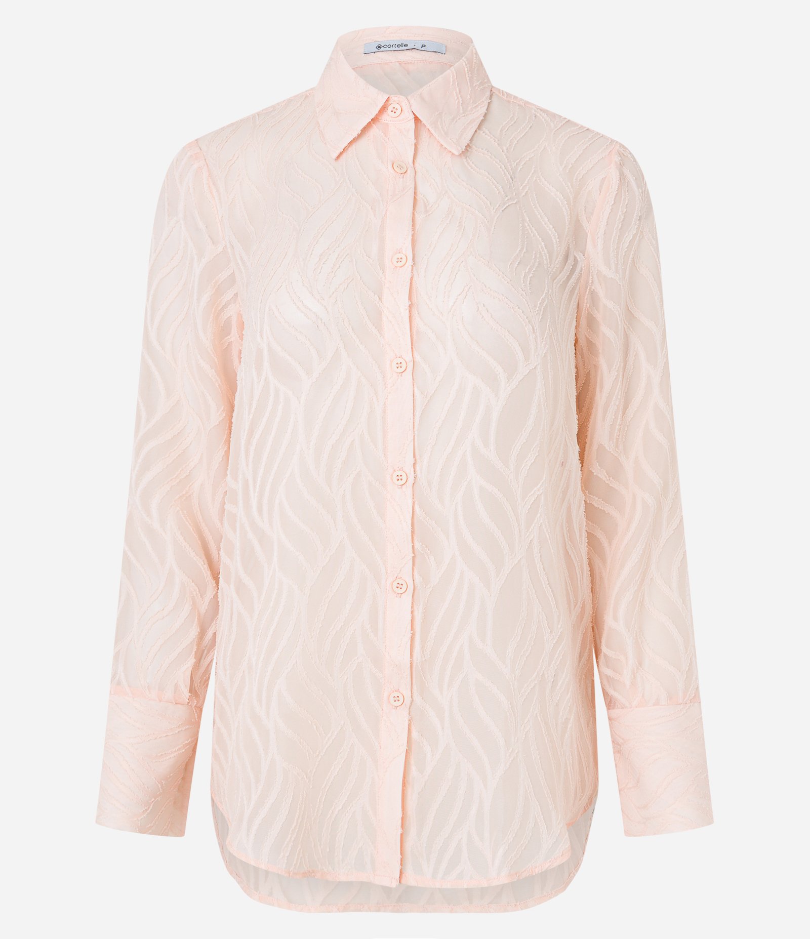 Camisa com Textura Jacquard e Leve Transparência 5