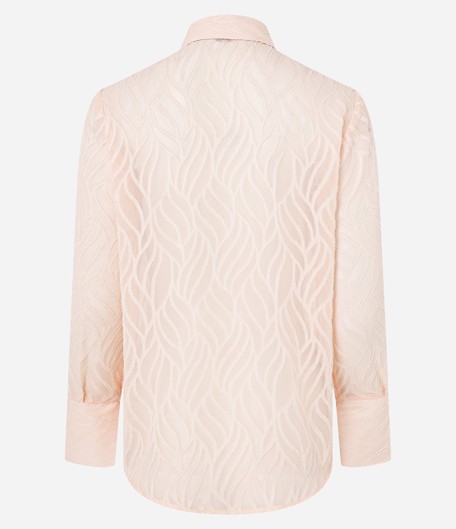 Camisa com Textura Jacquard e Leve Transparência 7