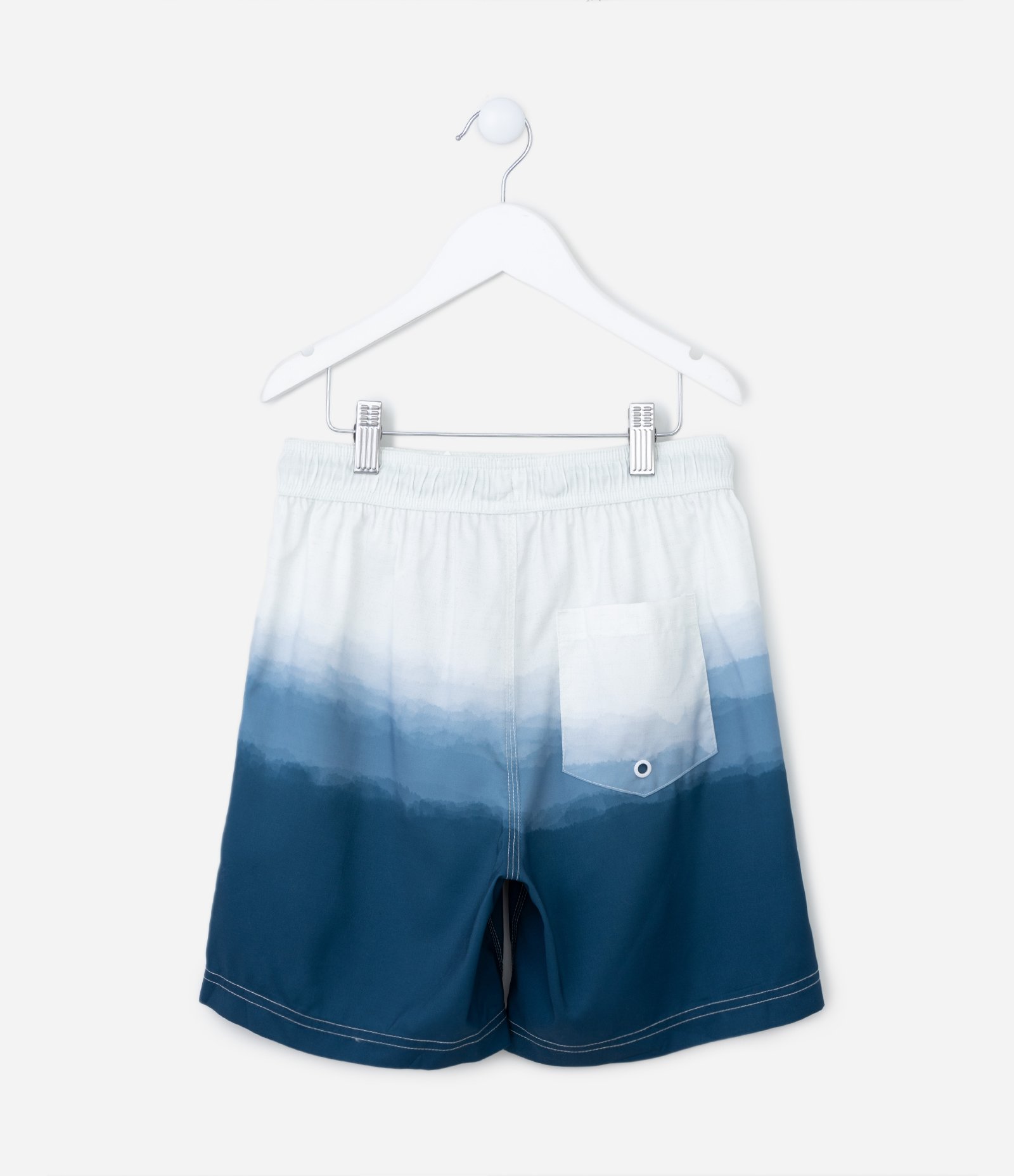 Bermuda Infantil com Estampa Degradê - Tam 5 a 14 Anos Azul 2