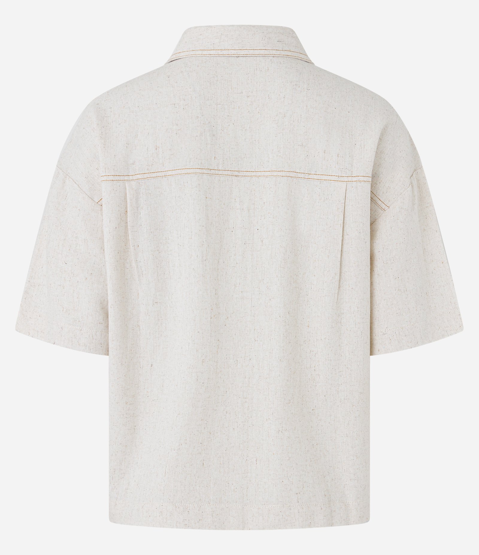Camisa em Viscolinho com Detalhes Pespontados 7