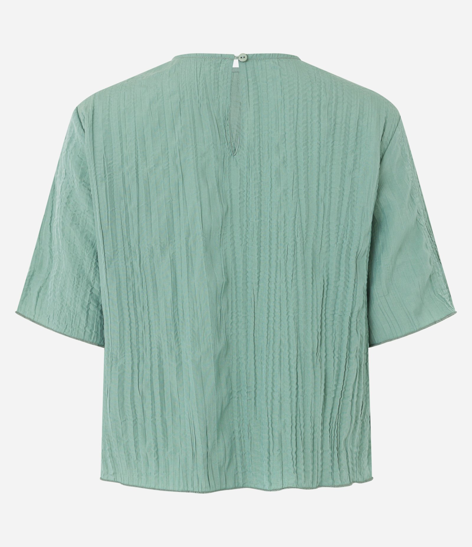 Blusa Acetinada com Efeito Airflow Verde 8