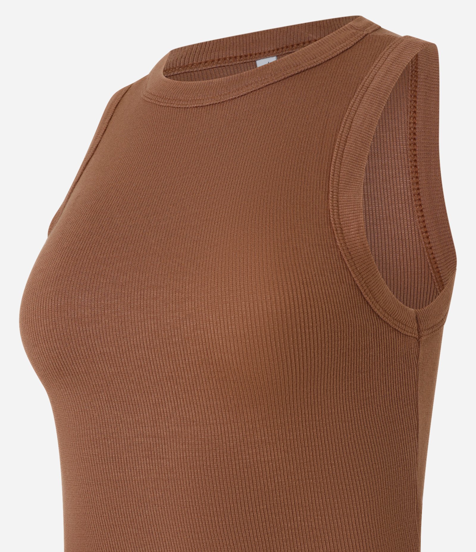 Regata Cropped Básica em Ribana Canelada 6