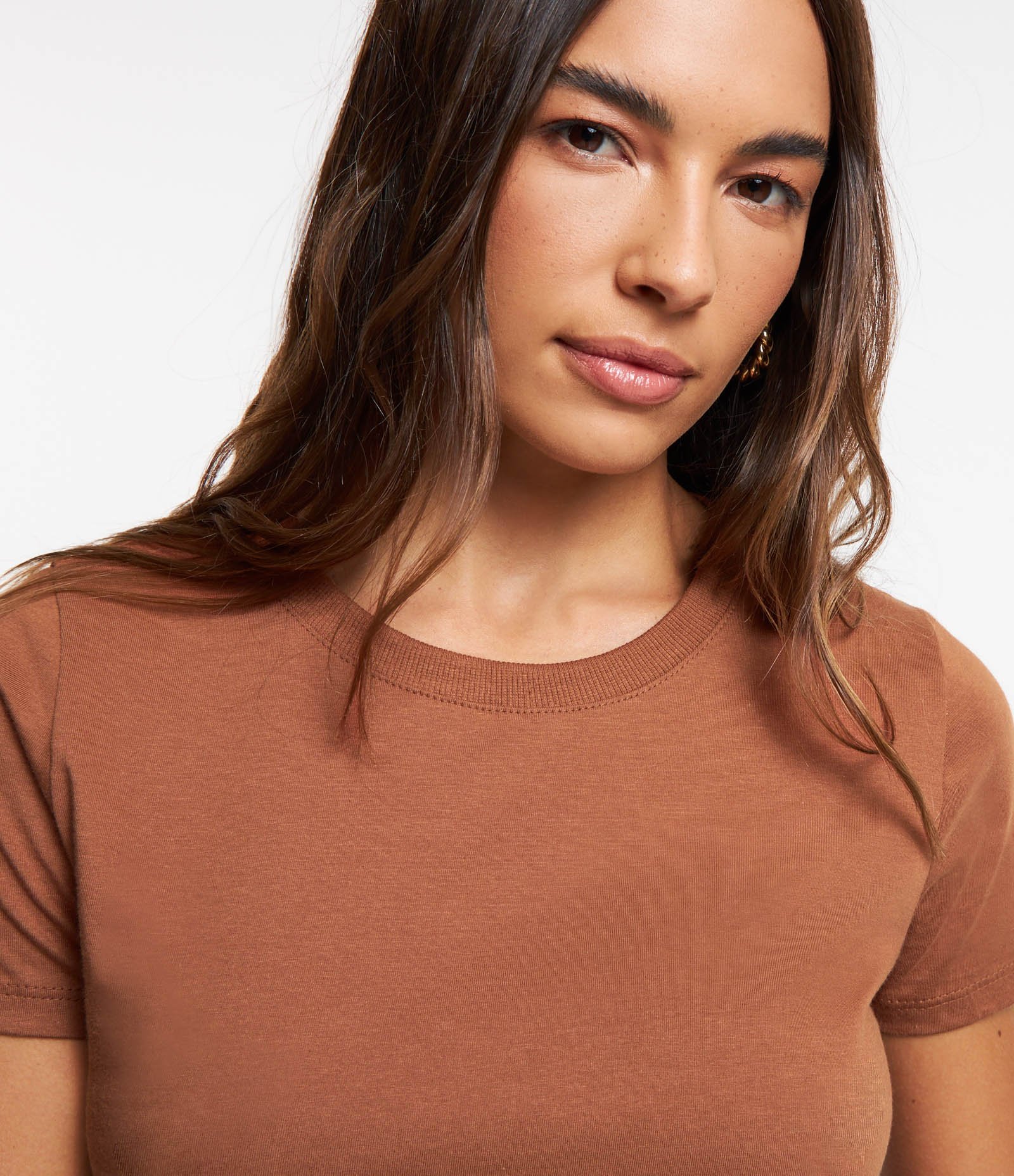 Camiseta Regular Básica em Algodão 4