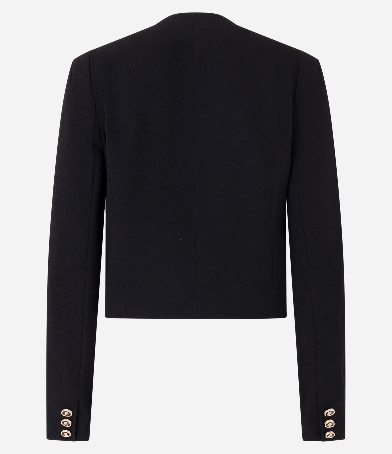 Casaqueto em Crepe com Abotoamento em Botões Diferenciados Preto 2