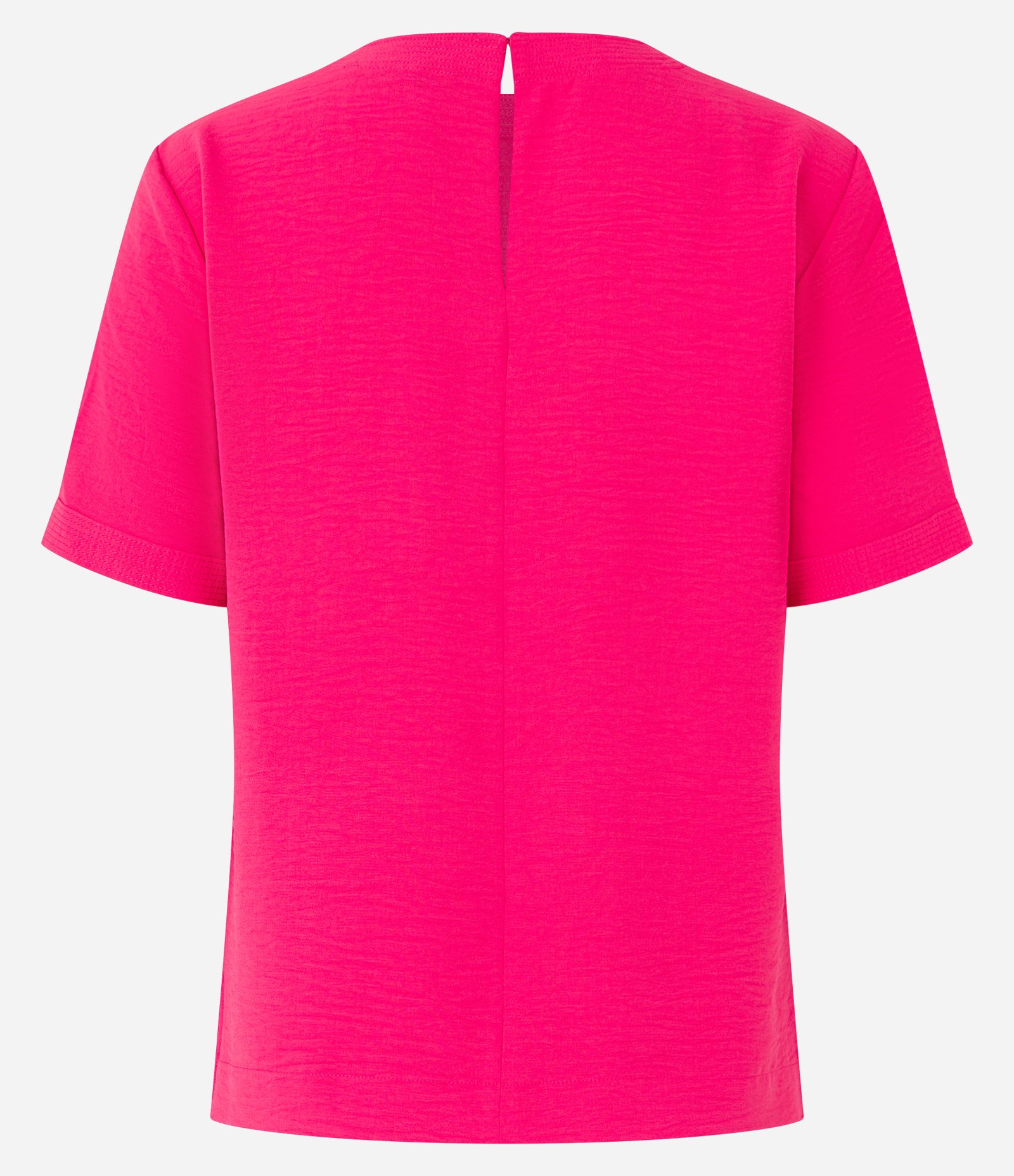 Blusa com Abertura nas Costas e Detalhes Pespontados Rosa Pink 8