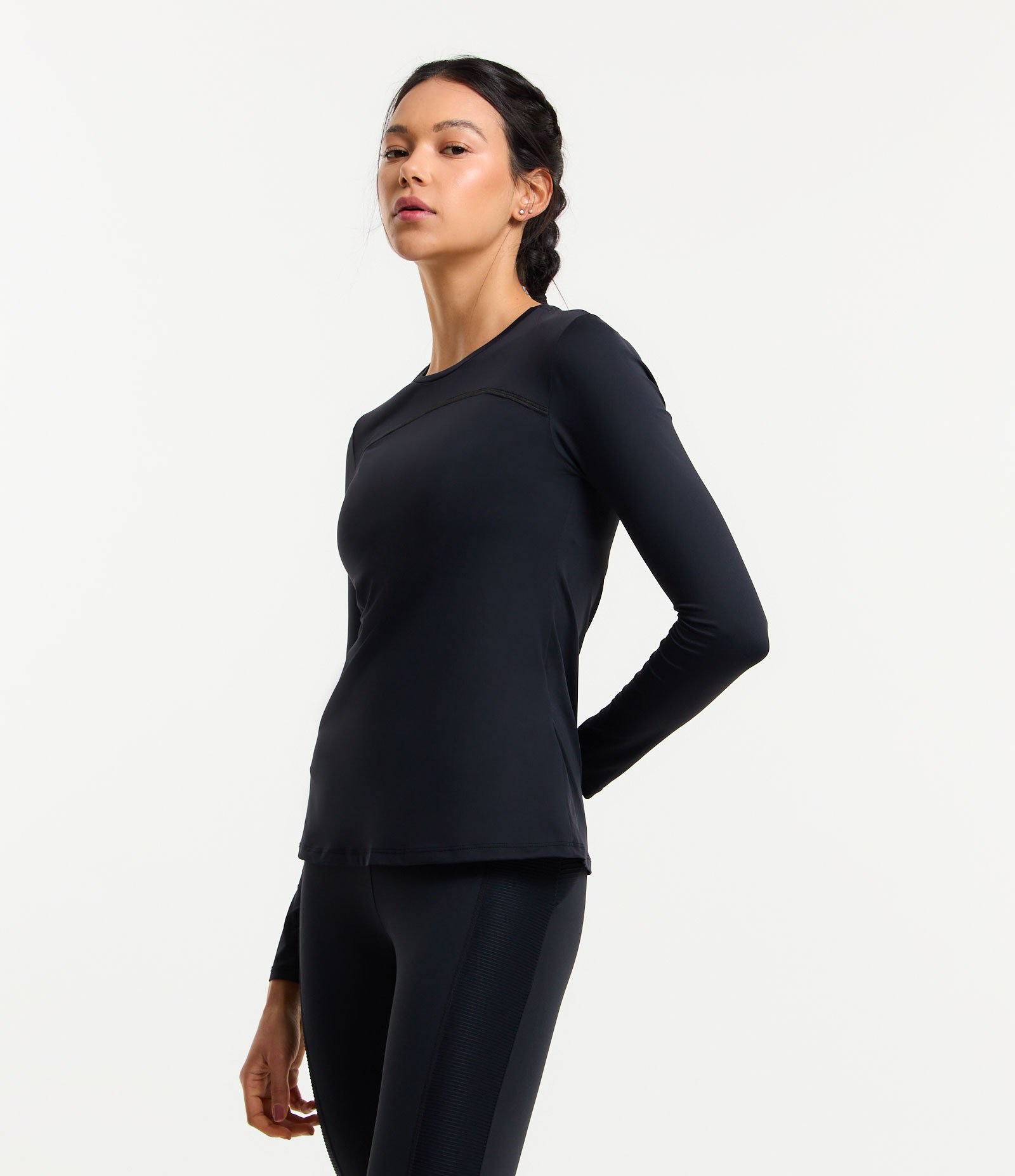 Camiseta Esportiva em Poliamida com Proteção UV Preto 1