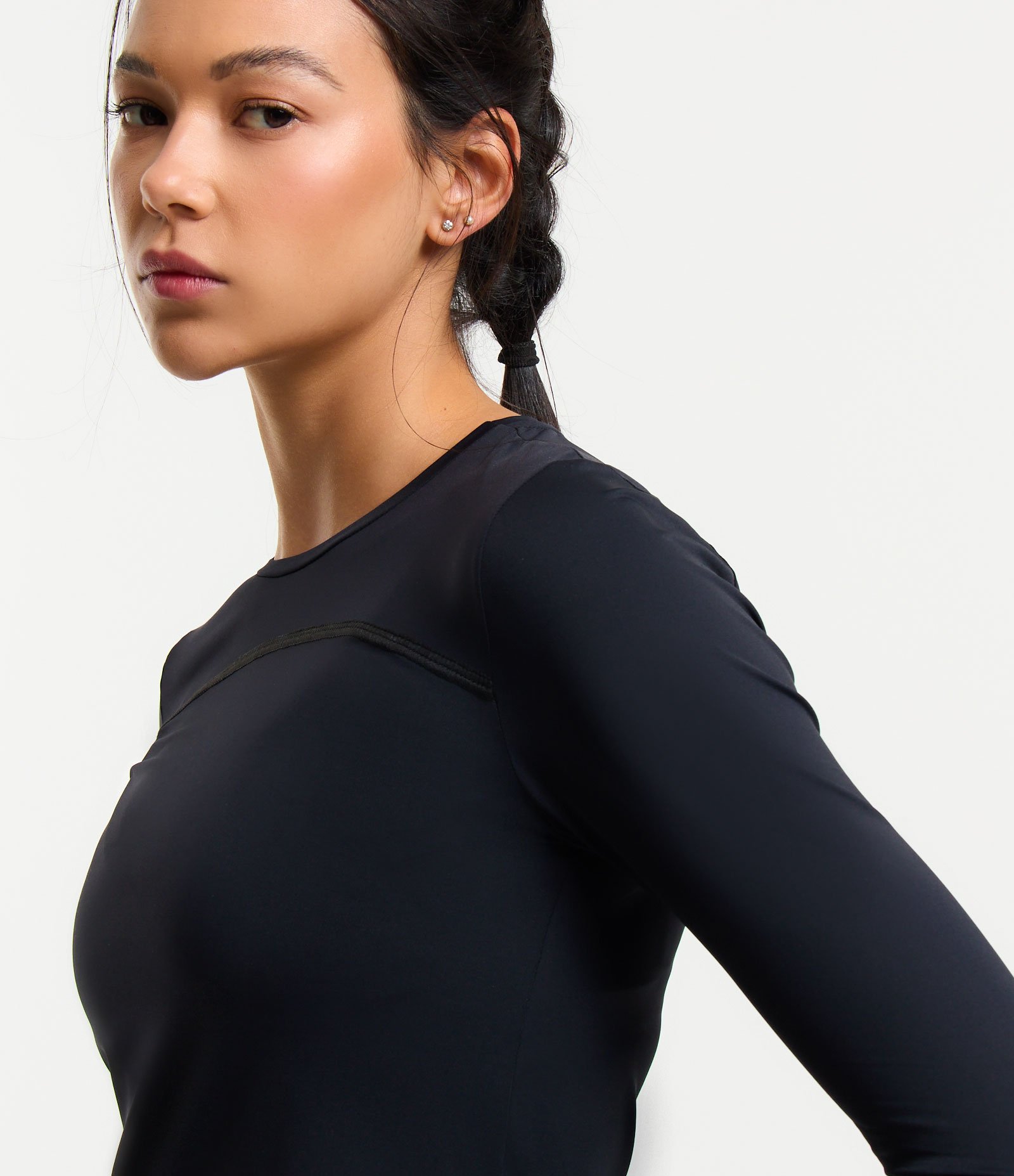 Camiseta Esportiva em Poliamida com Proteção UV Preto 4