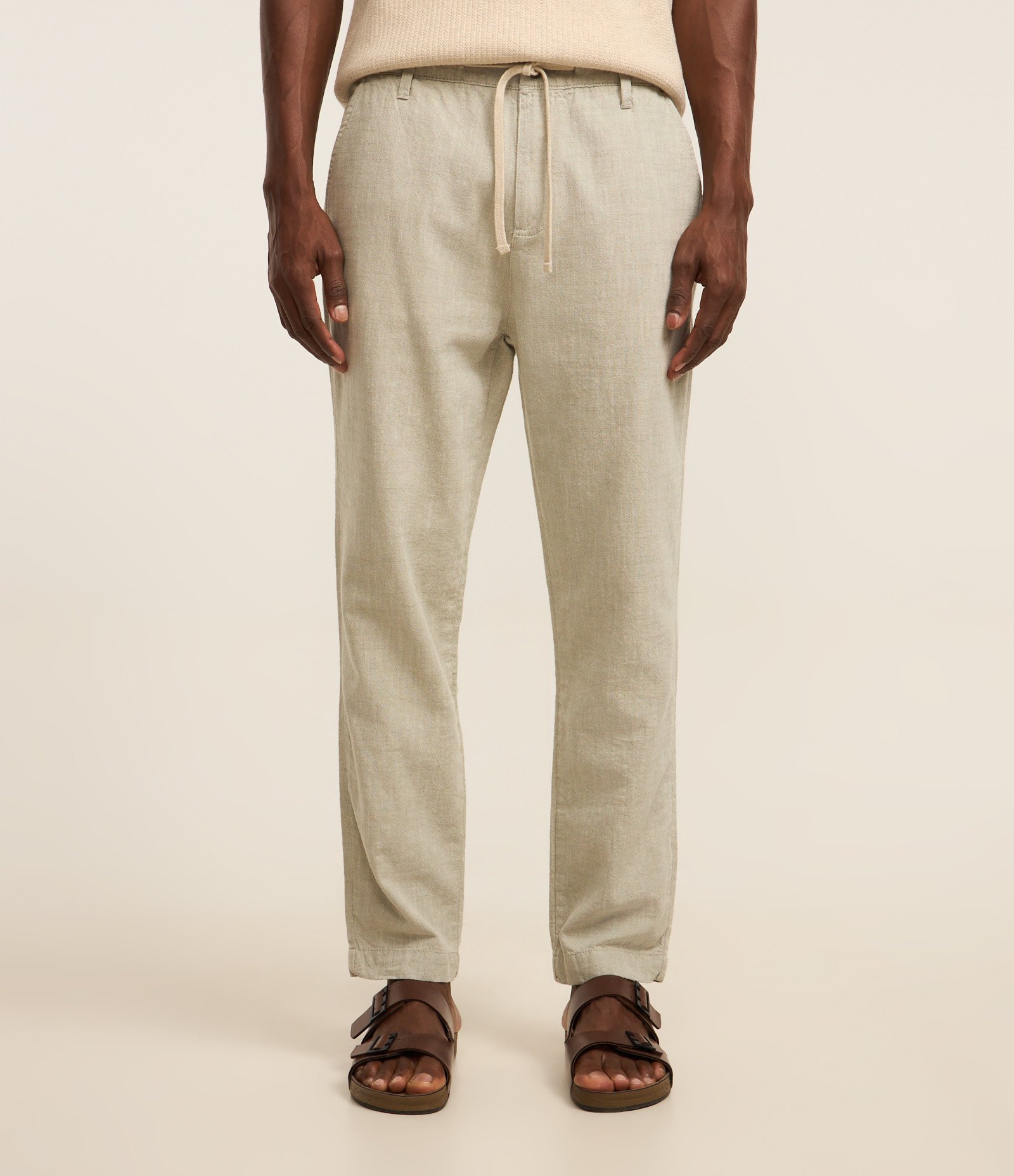 Calça Relaxed Oxford em Algodão Verde 2