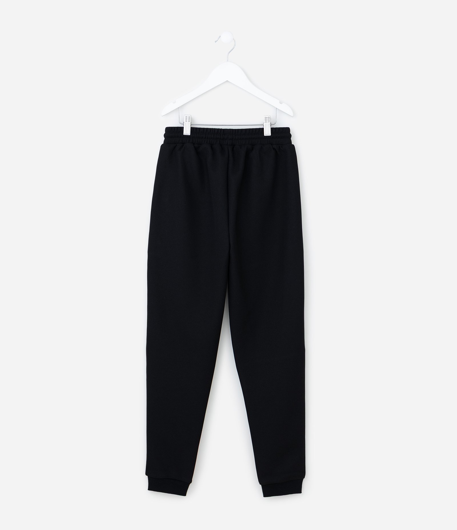 Calça Infantil em Moletom com Bolso com Zíper - Tam 5 a 14 Anos Preto 2