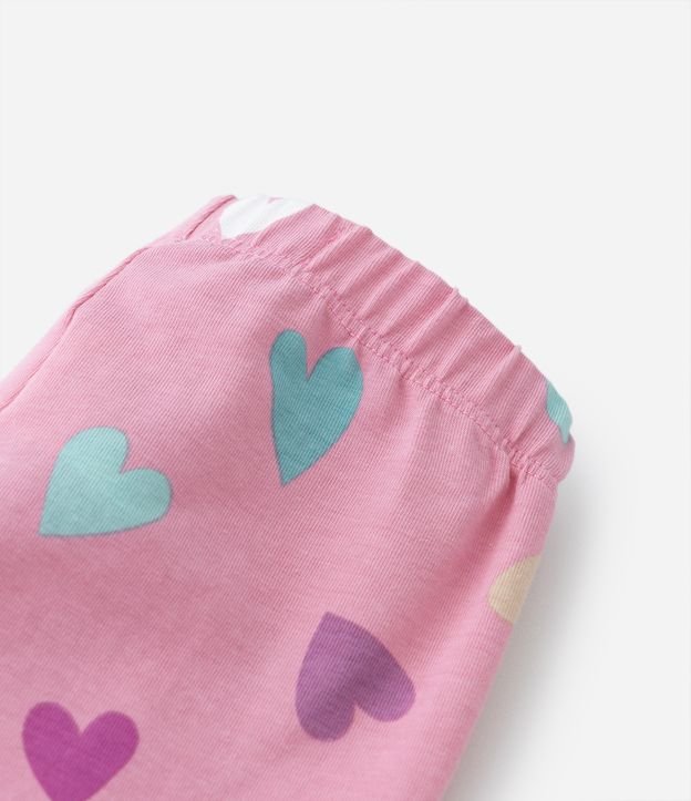 Cal A Legging Infantil Estampa De Cora Es Tam A Anos Rosa