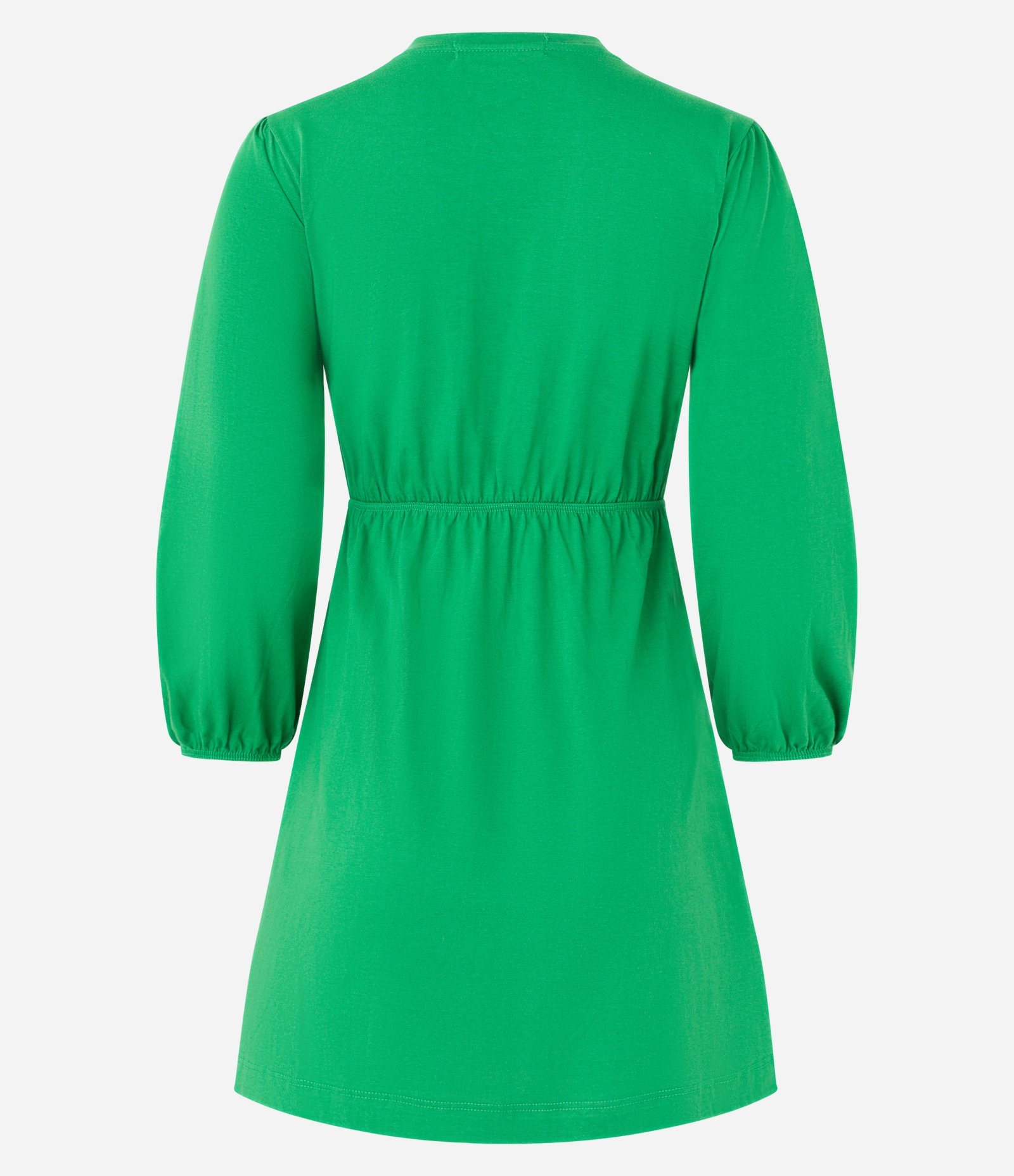 Vestido Curto em Algodão com Nó Central e Recorte Vazado Verde 7