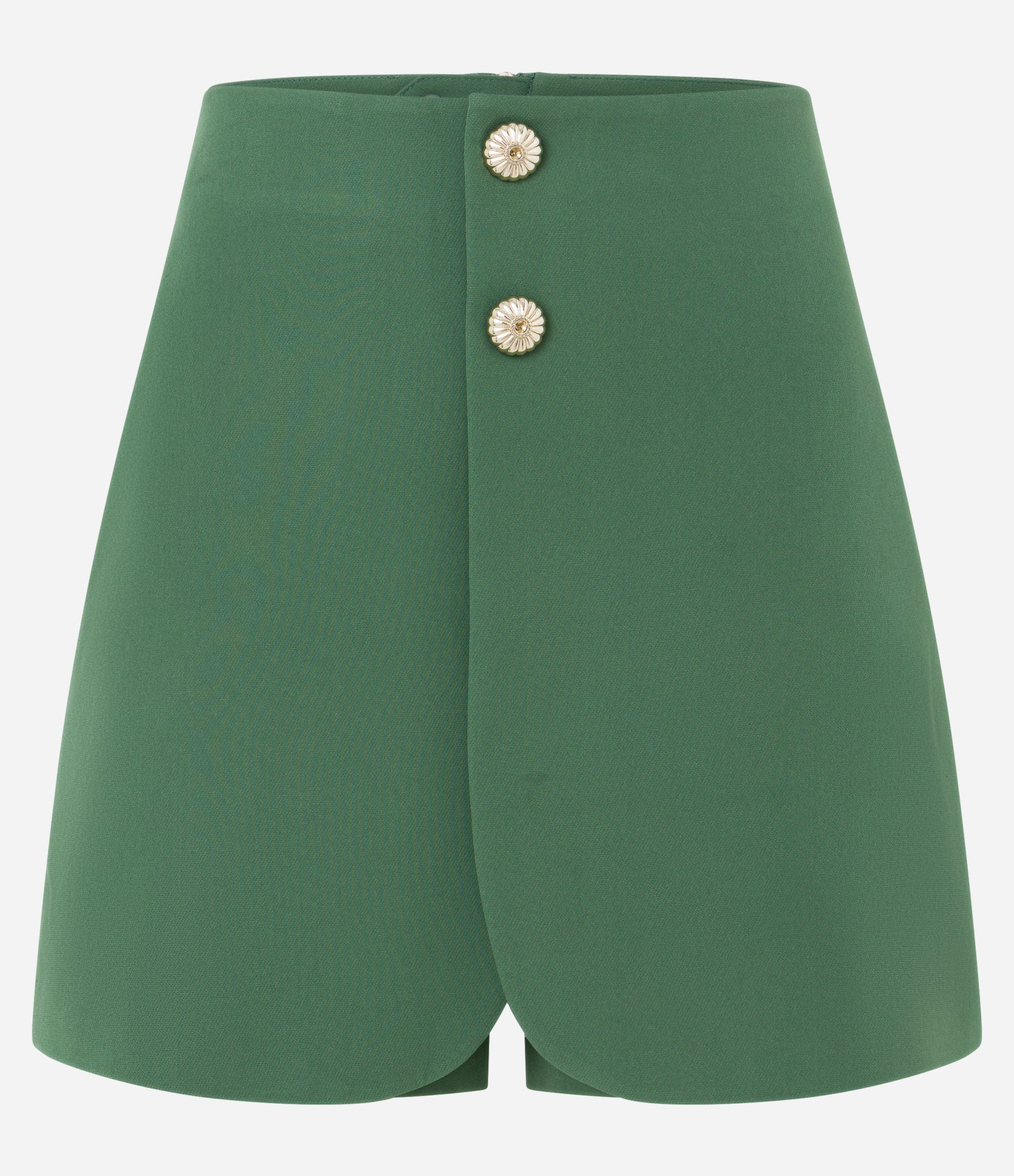 Short Saia Alfaiatado com Botões Frontais Verde 5