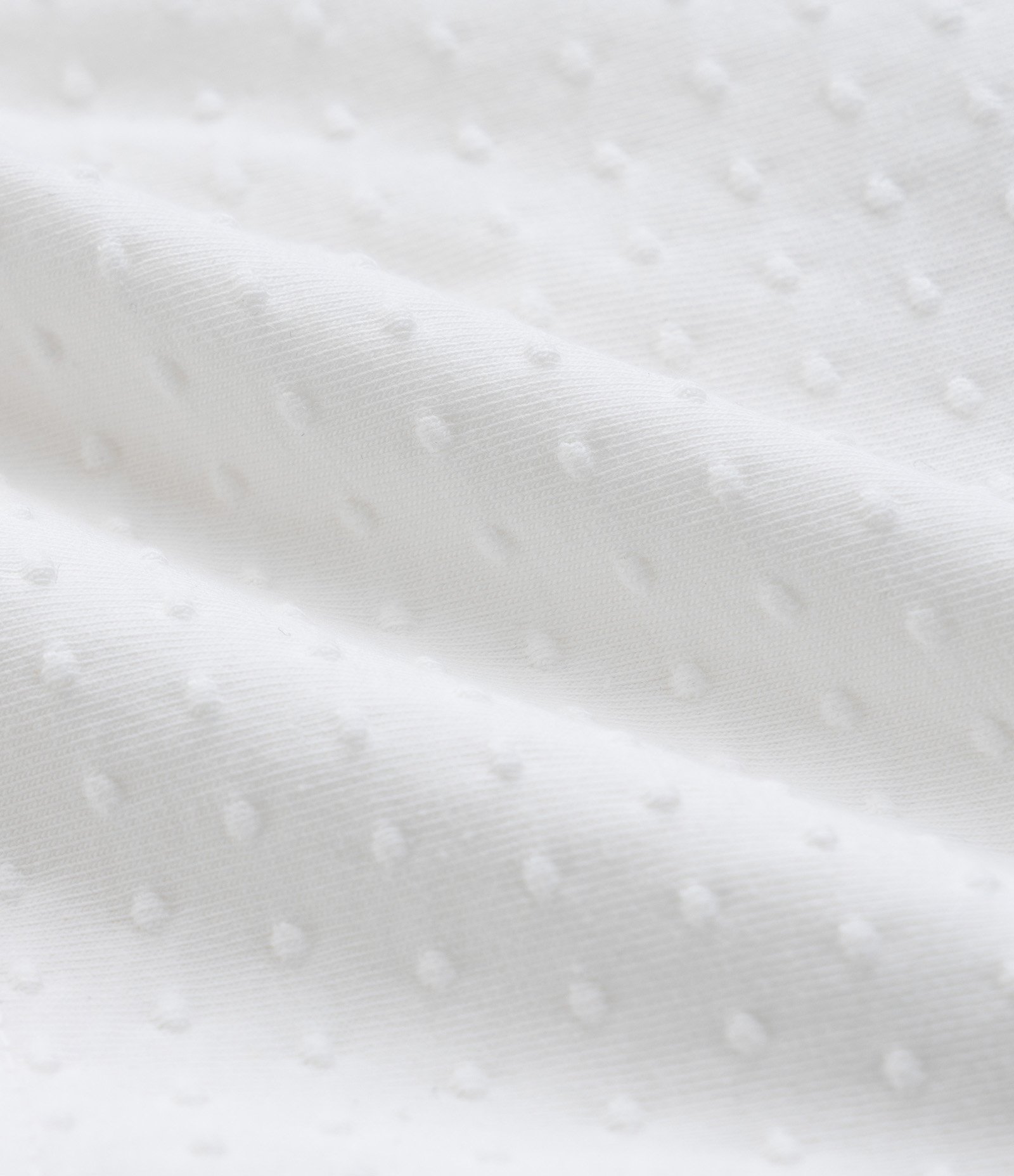 Bermuda Infantil em Algodão com Textura de Bolinhas - Tam 0 a 18 meses Branco 3