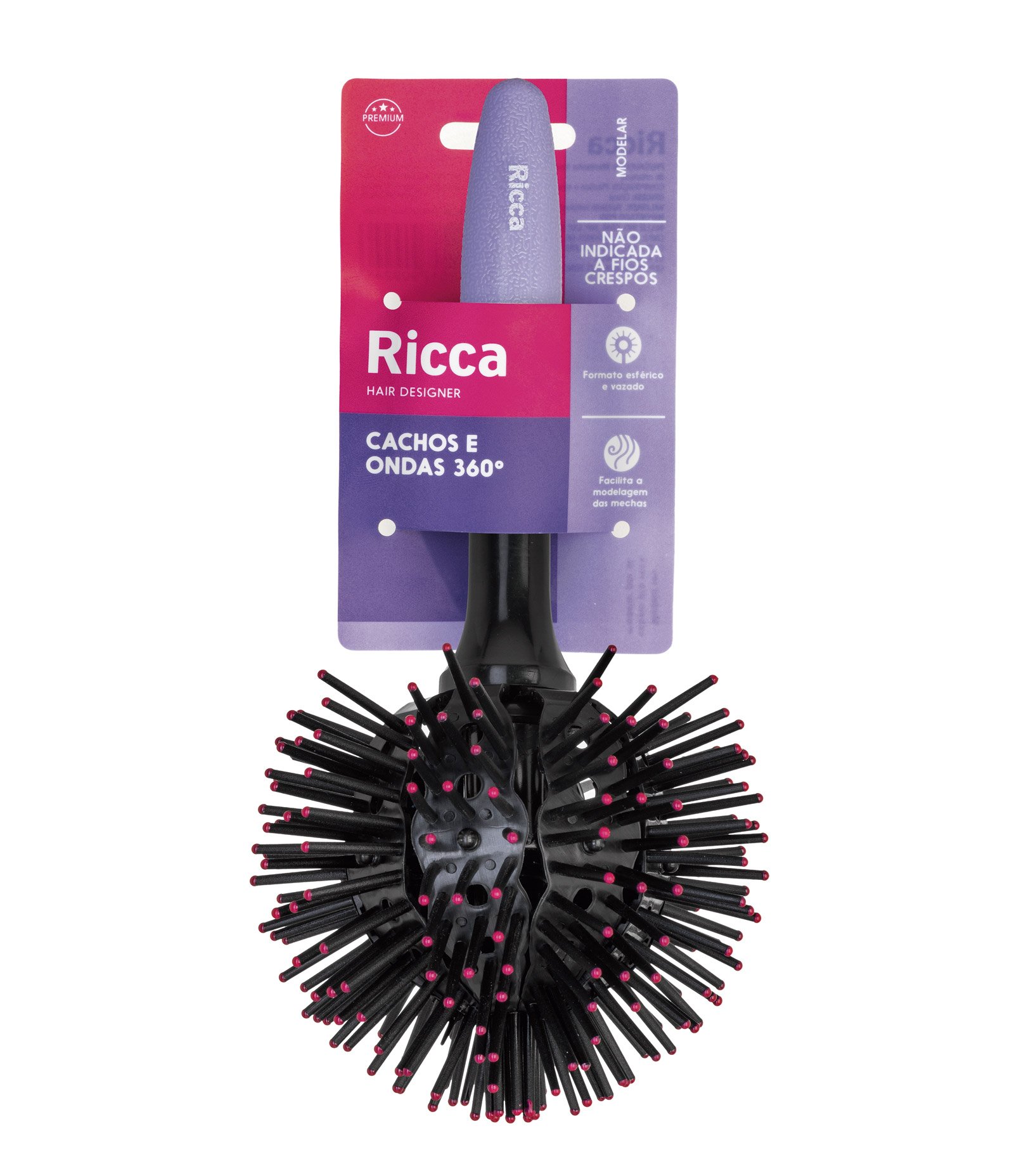 Escova de Cabelo Twist 3D Curls Ricca U 2