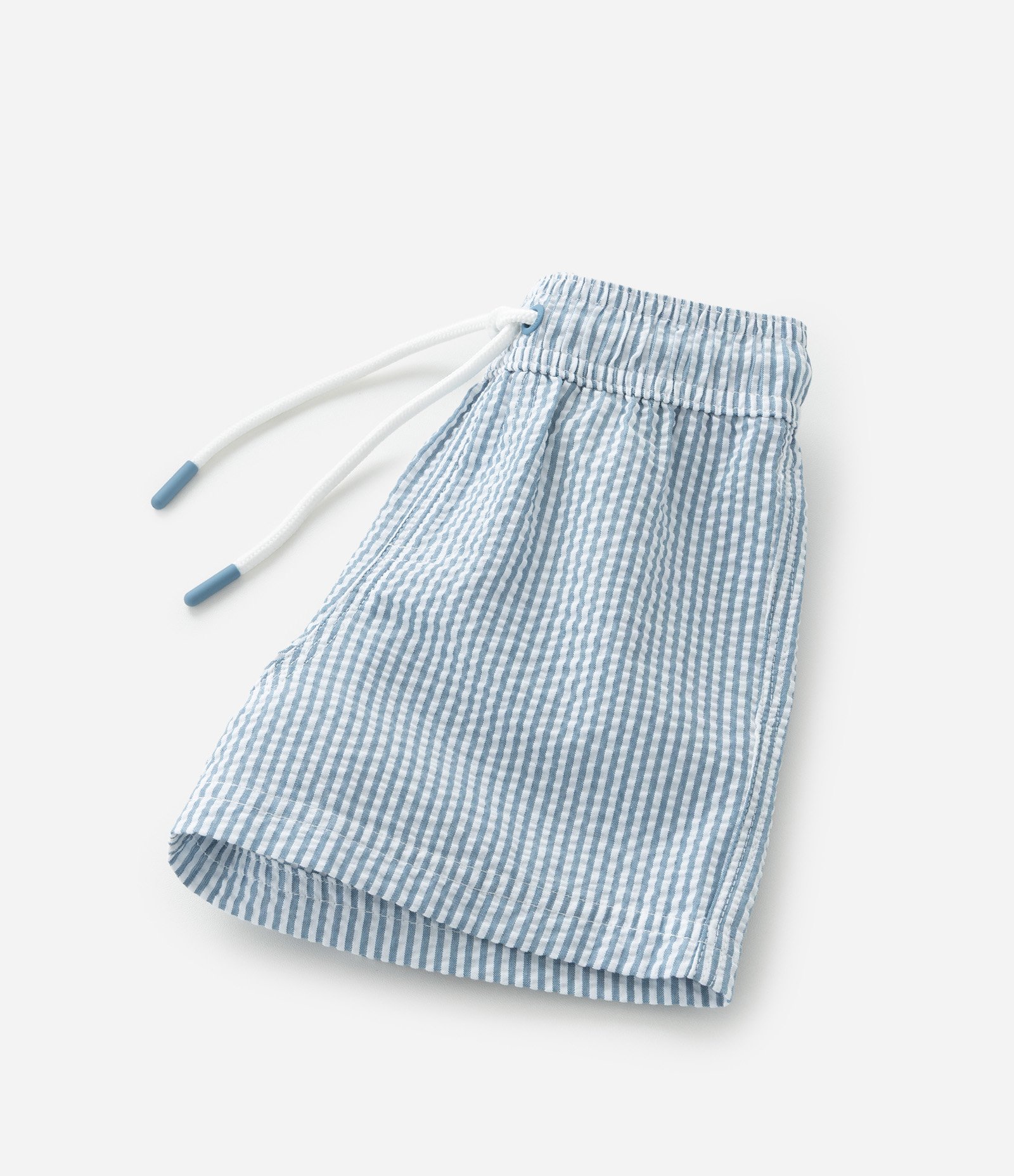 Bermuda Infantil em Microfibra com Textura e Listrinhas - Tam 1 a 5 Anos Azul 4