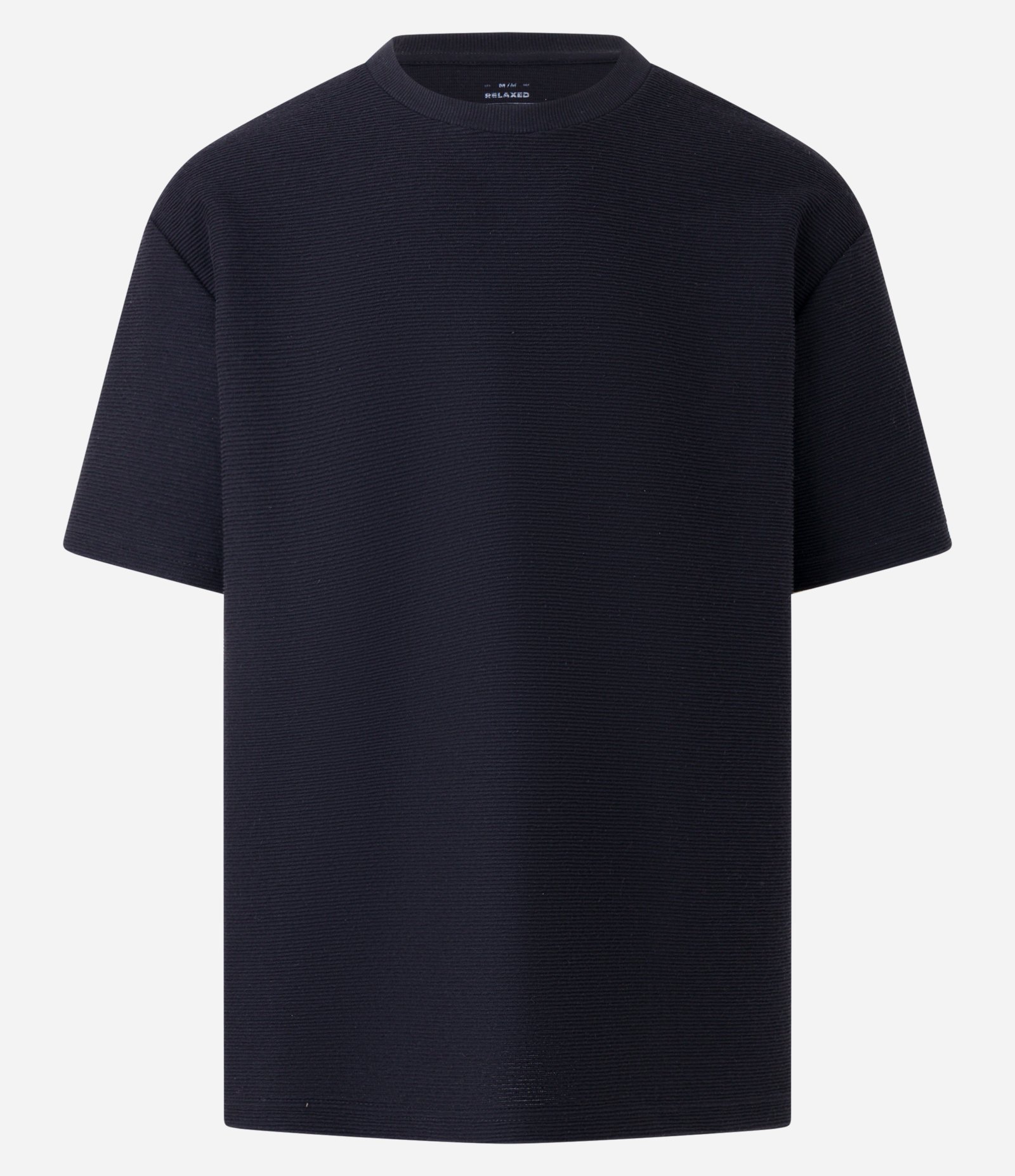 Camiseta Relaxed em Algodão com Leve Textura Preto 5