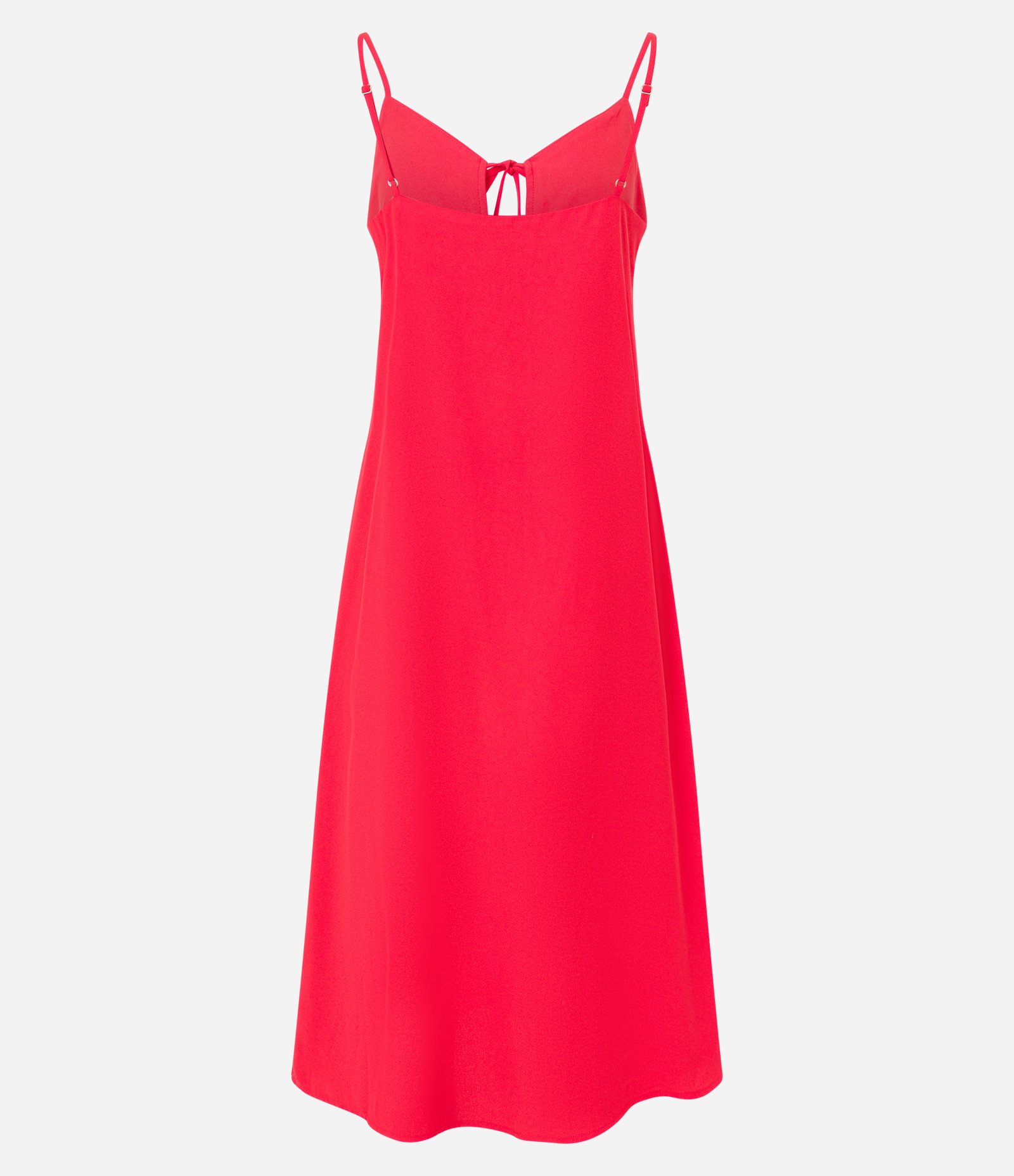 Túnica Longa Alfaiatada com Vazado e Amarração Vermelho 6