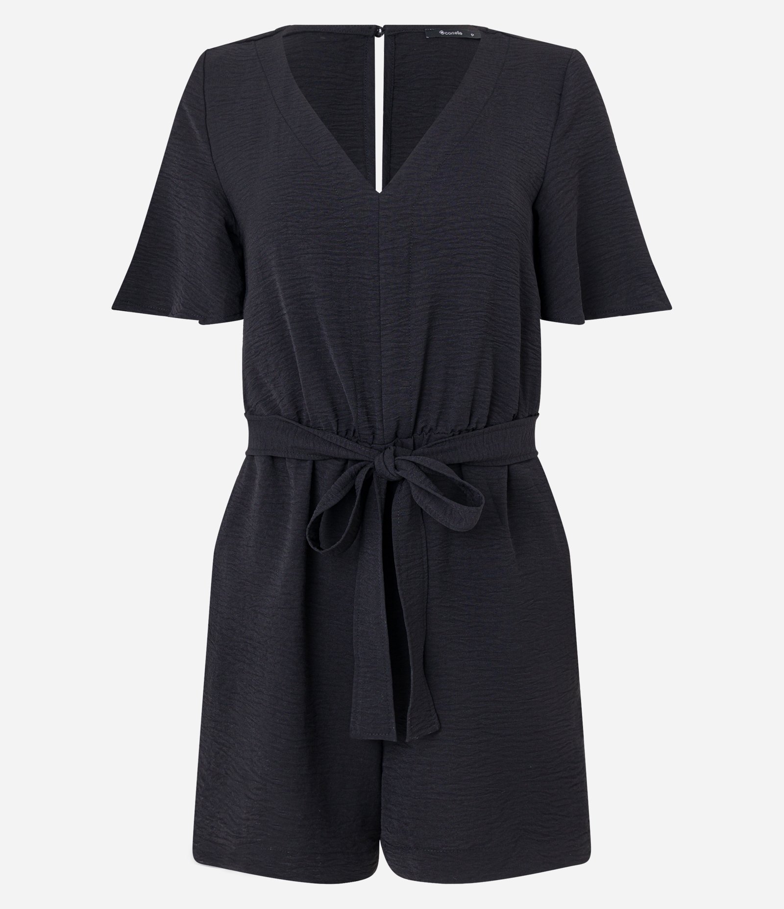 Macaquinho com Efeito Airflow e Amarração Preto 6