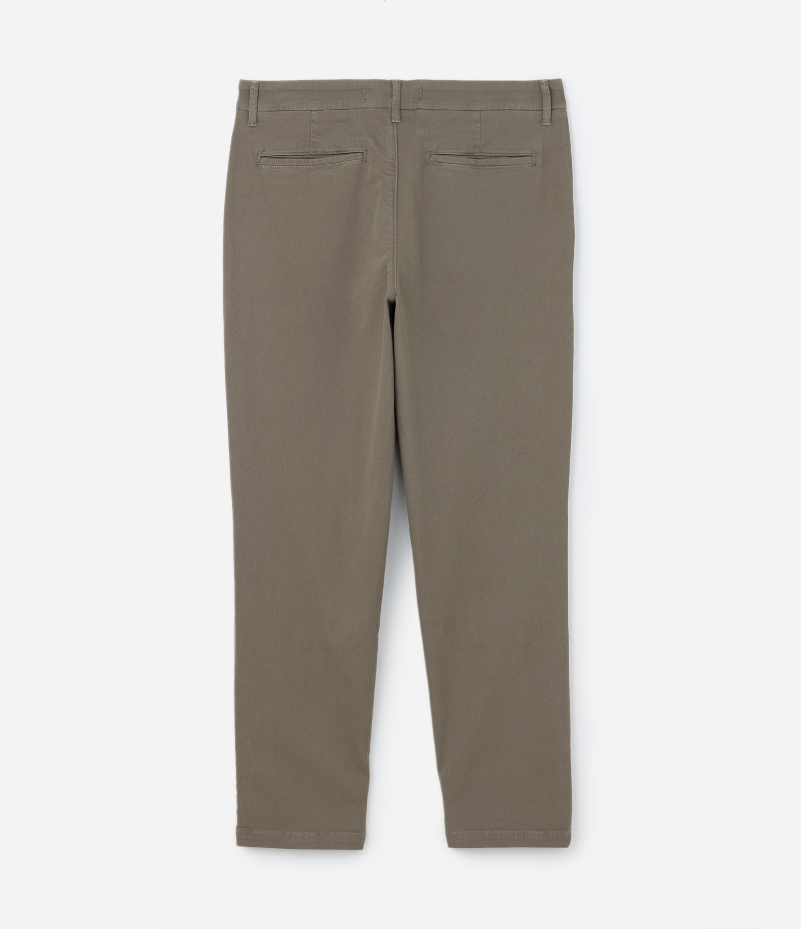 Calça Slim em Sarja Cropped Texturizada Verde 2