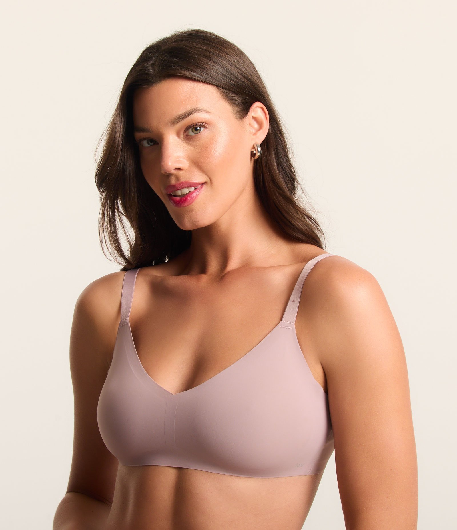 Sutiã Top com Bojo Removível em Microfibra Rosa 1