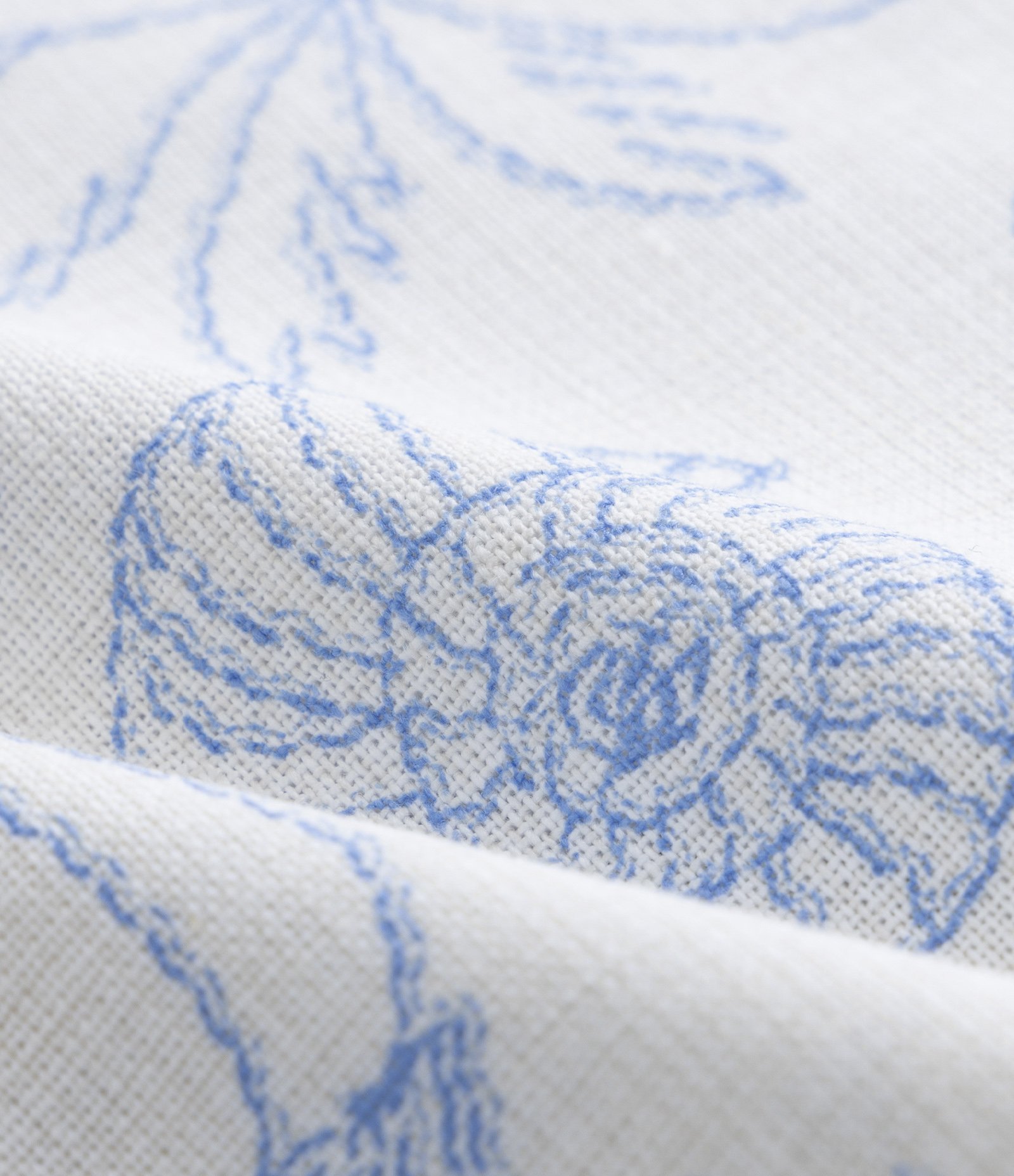 Calça Wide Leg Infantil com Estampa Fundo do Mar - Tam 5 a 14 Anos Branco/Azul 2