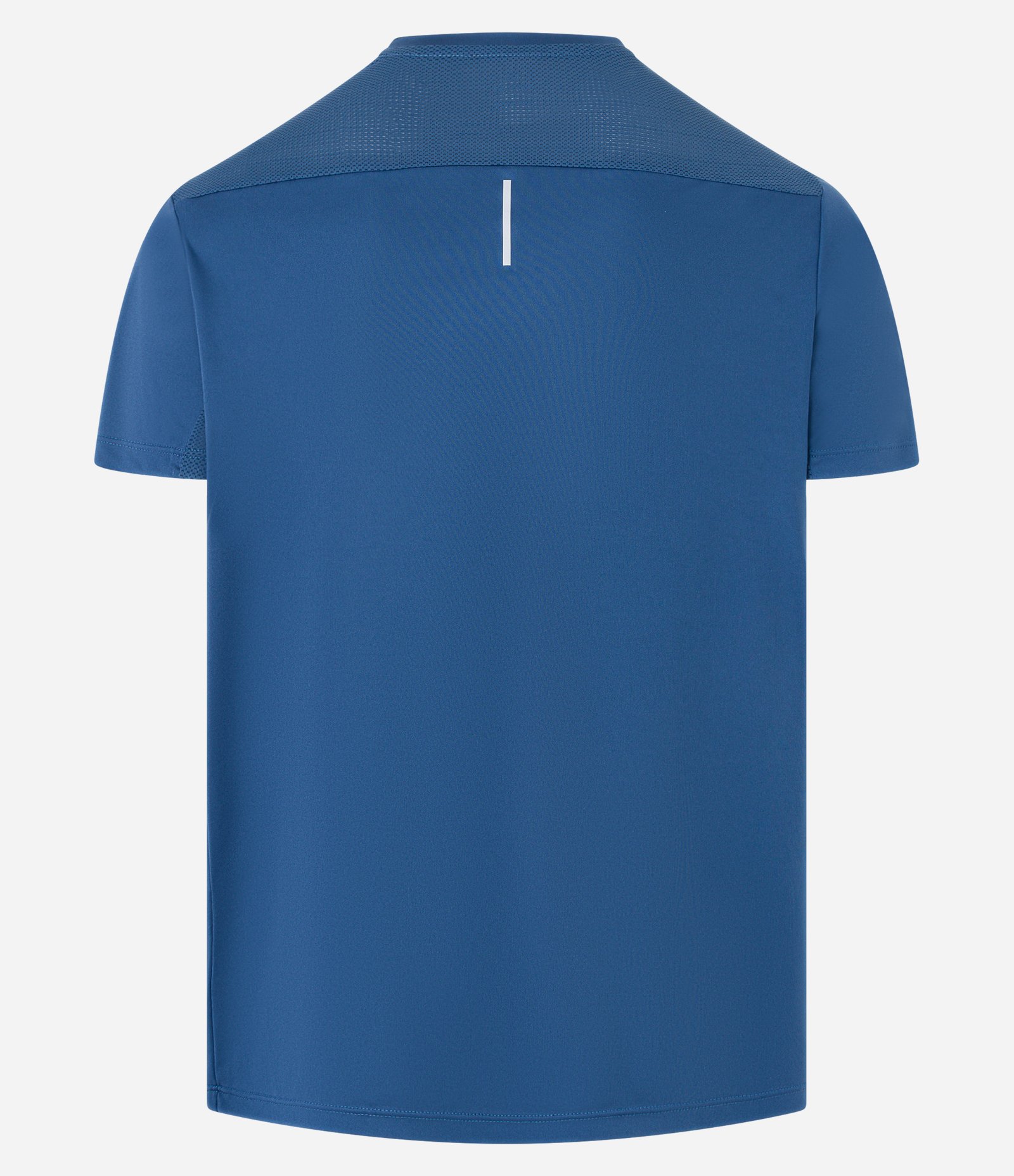 Camiseta Esportiva em Tecnologia Dry com Recortes e Detalhes Refletivos Azul 6